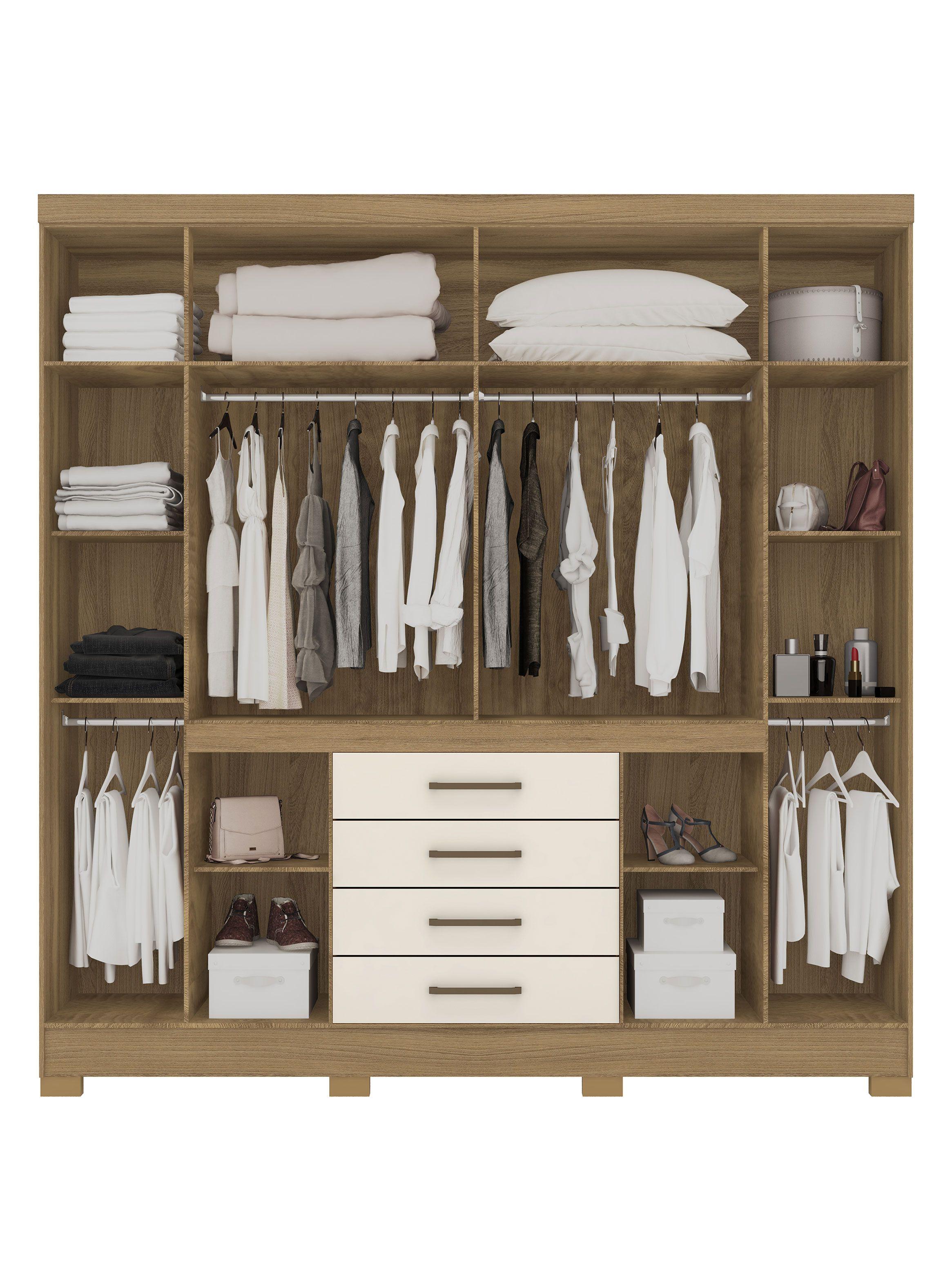 Clóset New Realce 8 Puertas 4 Cajones-2