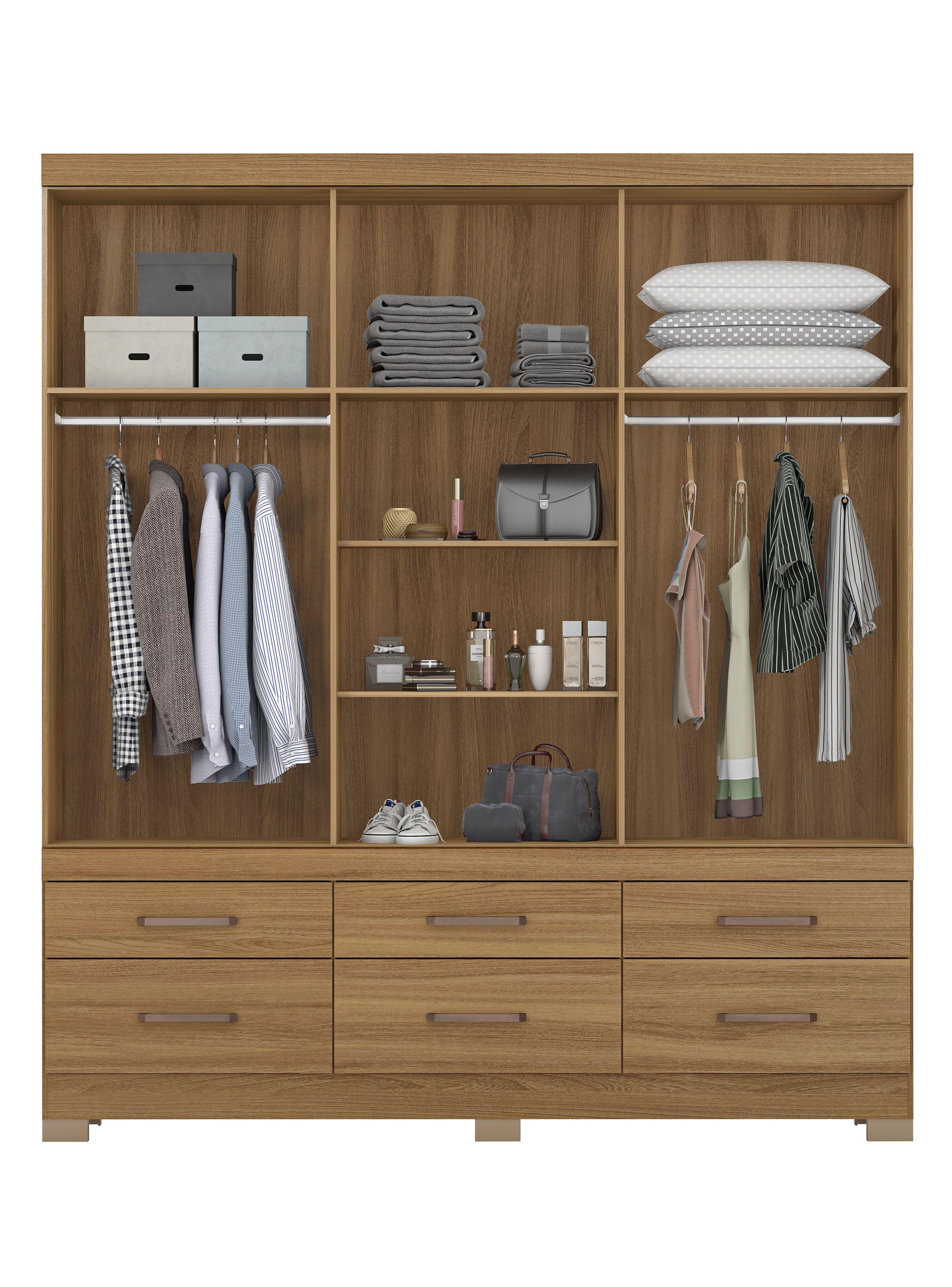 Clóset Veneto 6 Puertas 6 Cajones-2