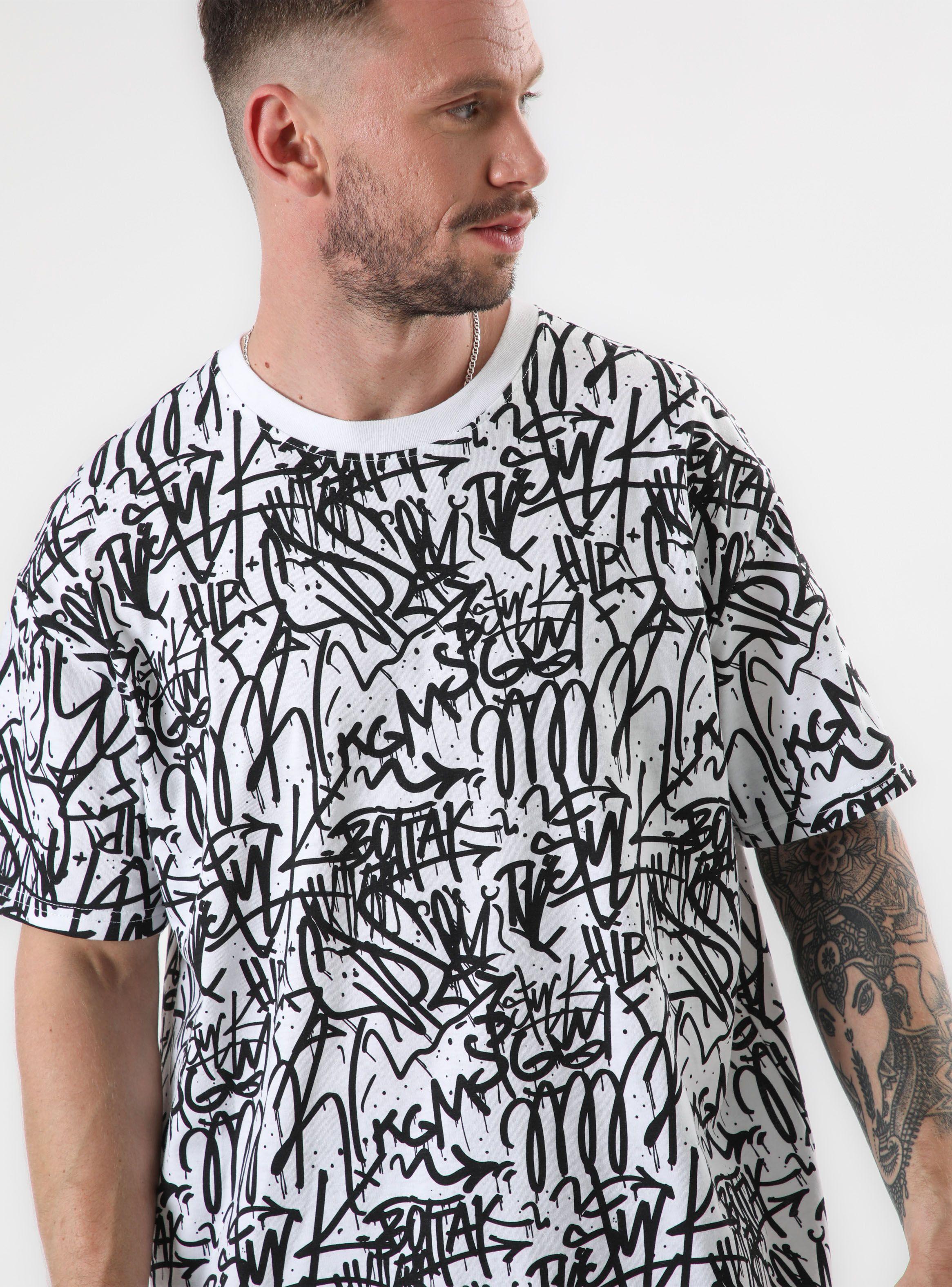 Polera MC Oversize Full Print Graffiti-3