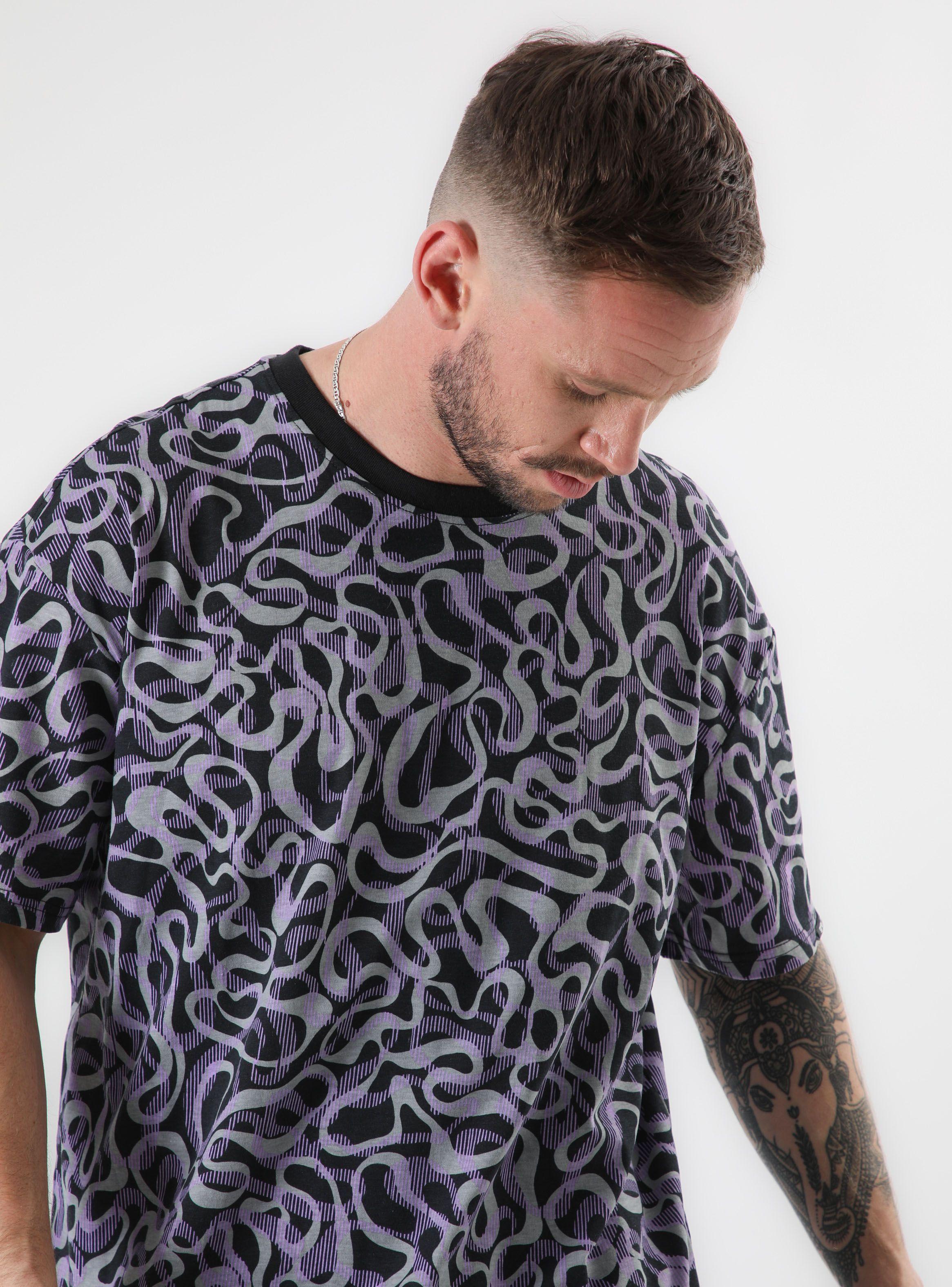 Polera MC Oversize Full Print Waves-2