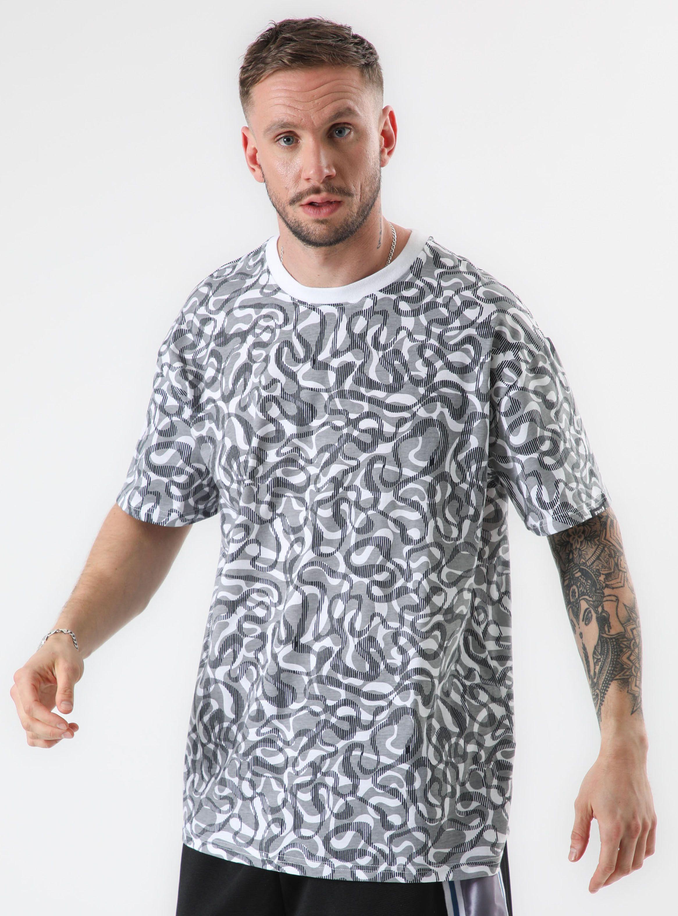 Polera MC Oversize Full Print Waves-0