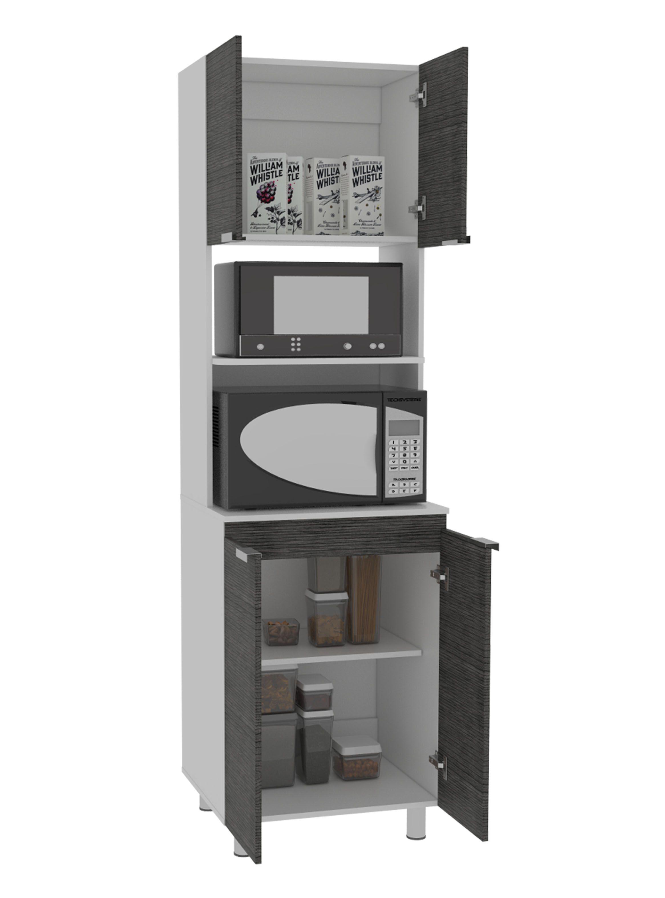 Mueble Microondas Fendi Gris-6