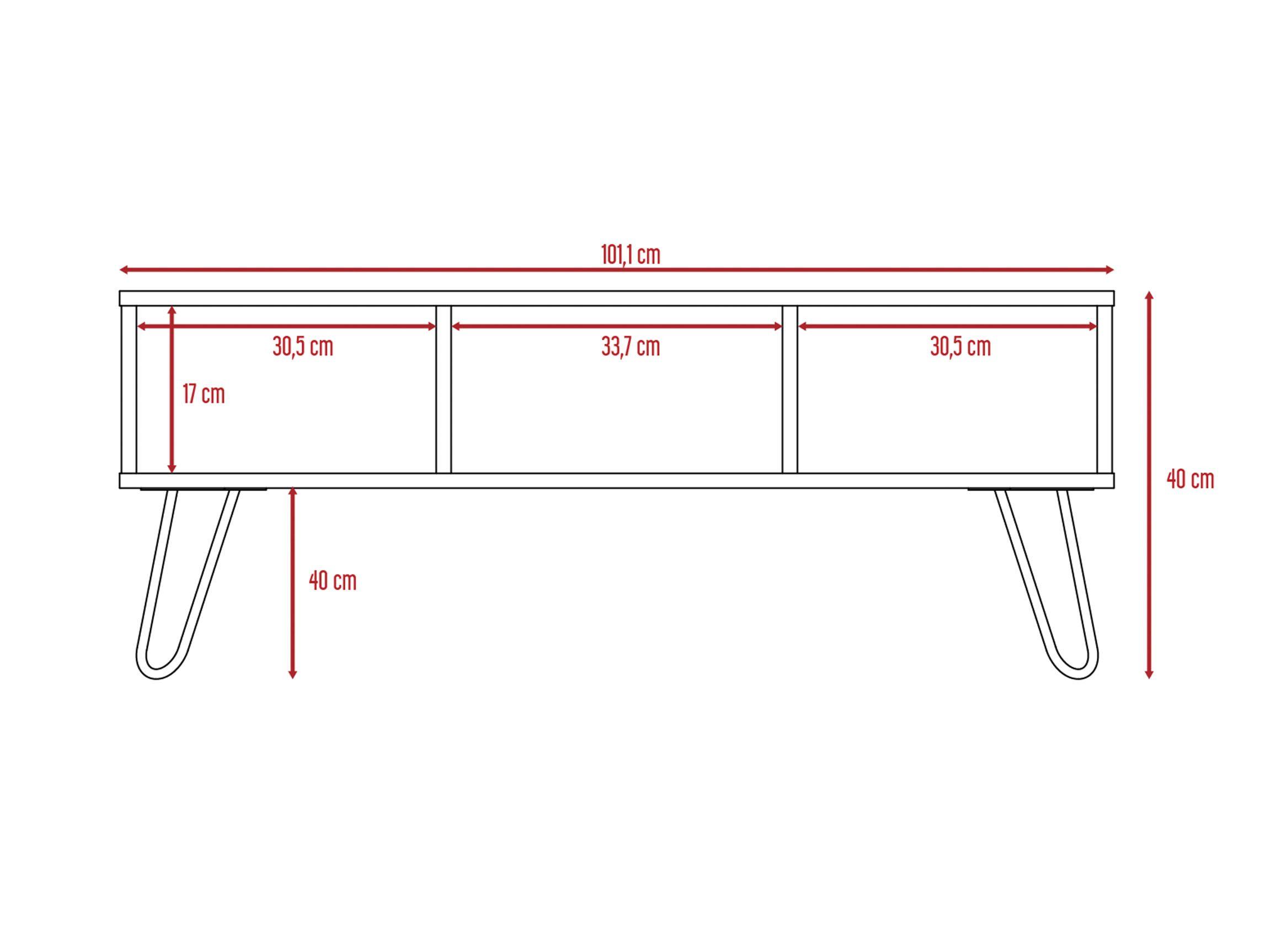 Combo Muebles Vassel Miel Plomo Rack TV 55" + Mesa Centro TuHome-4