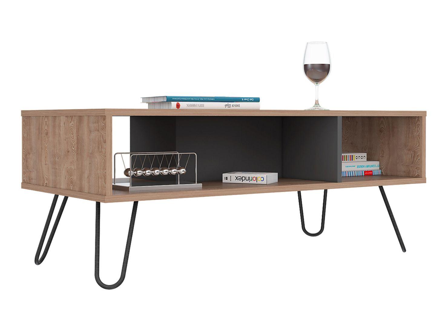 Combo Muebles Vassel Miel Plomo Buffet + Mesa de Centro TuHome-7