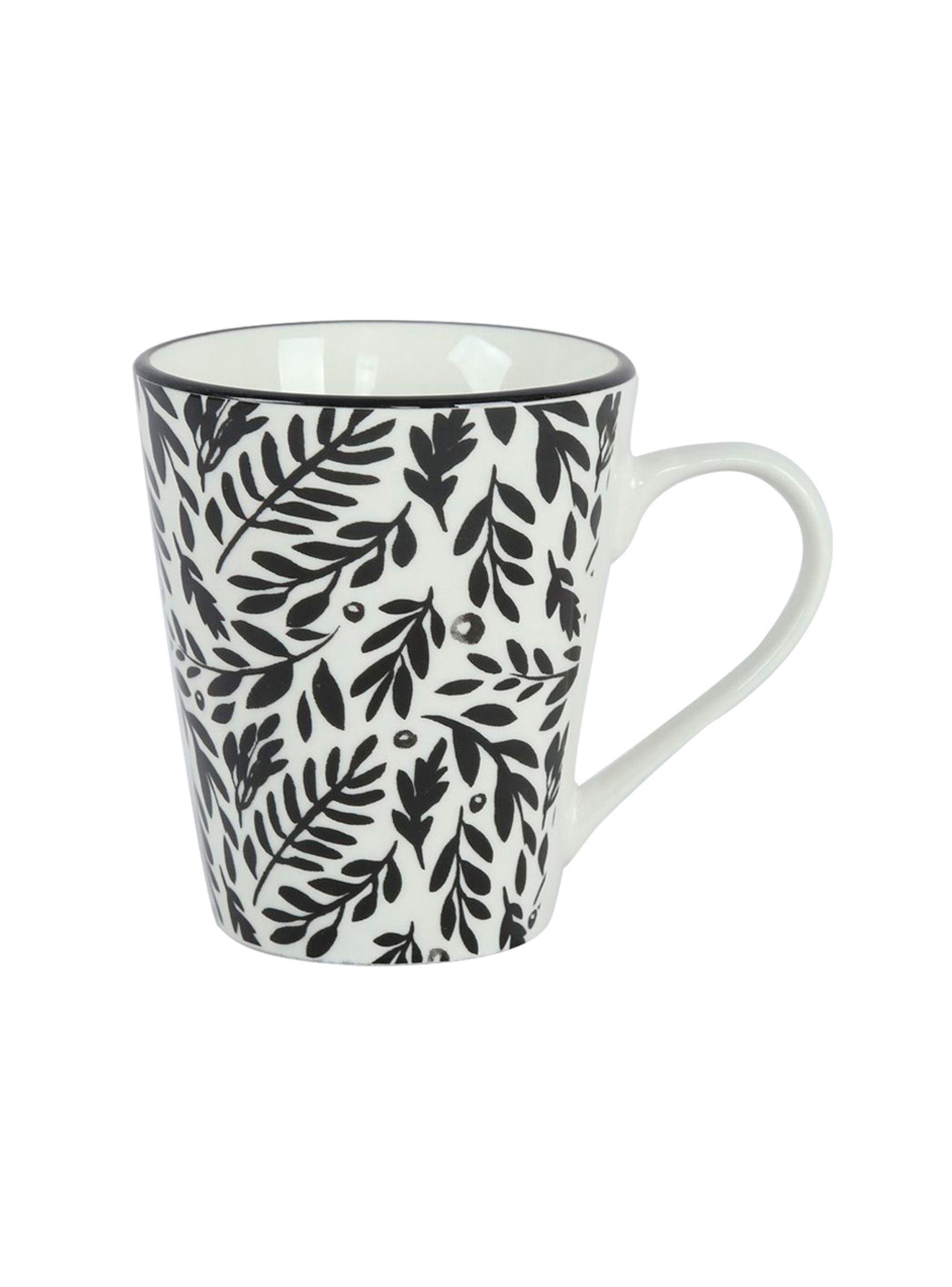 Set Vajilla 16 Piezas Tropical Negro Cerámica-4
