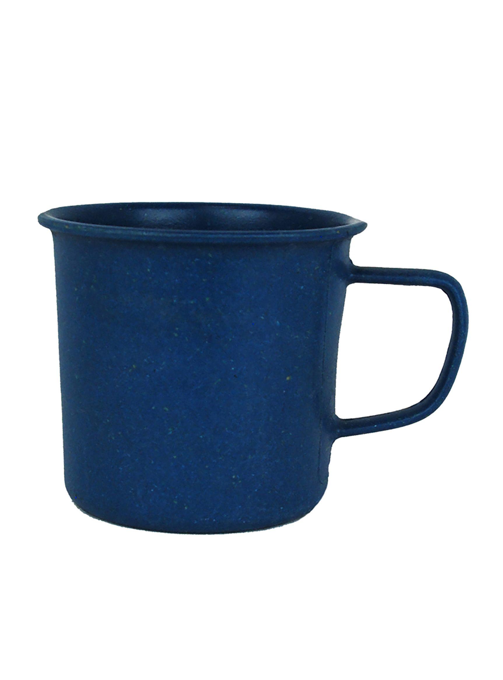 Taza EcoSoulife Camping Biodegrable de Bambú 430 ml Azul-0