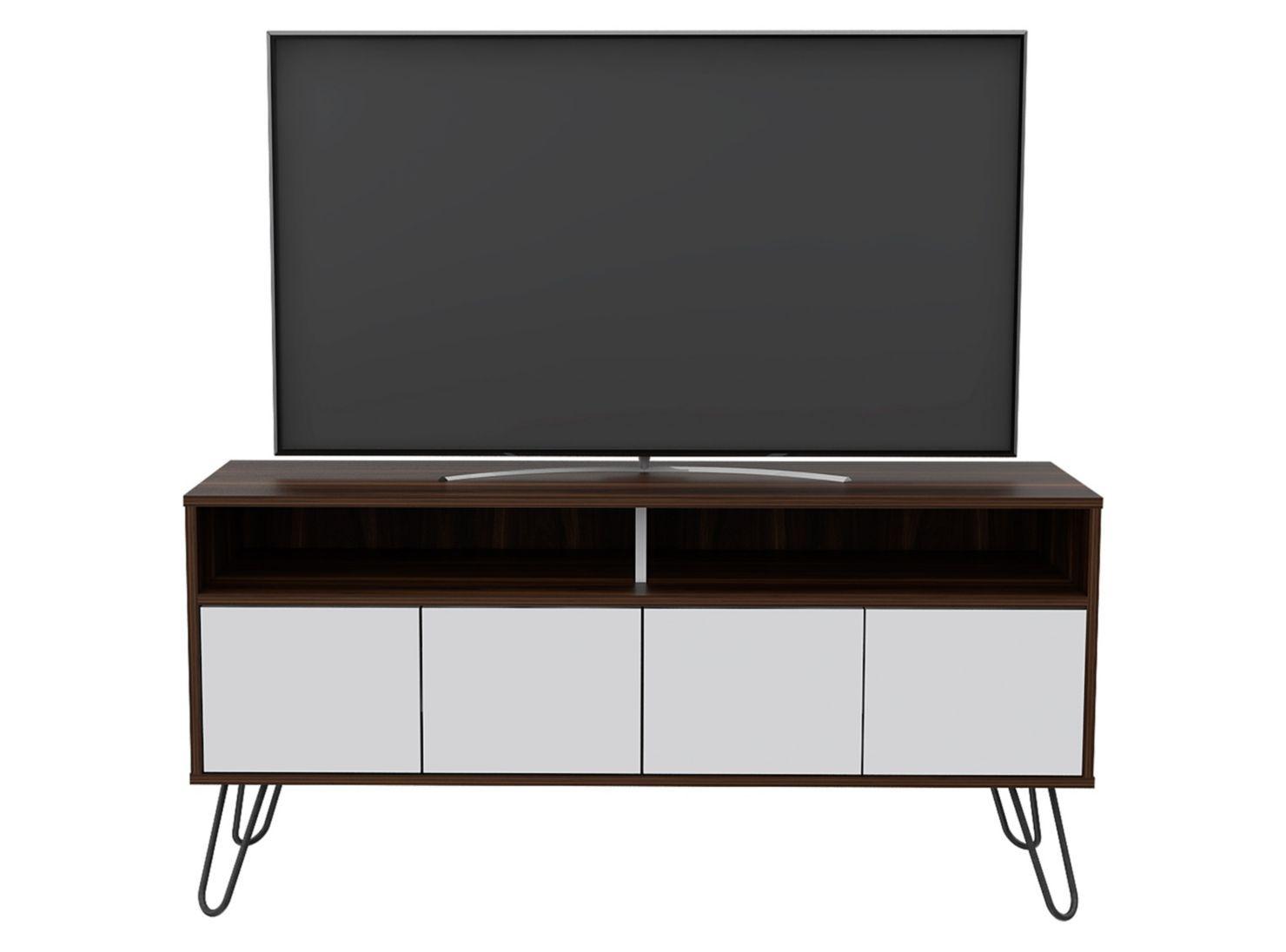 Combo Muebles Vassel Habano Blanco Bar + Rack TV + Mesa de Centro TuHome-3