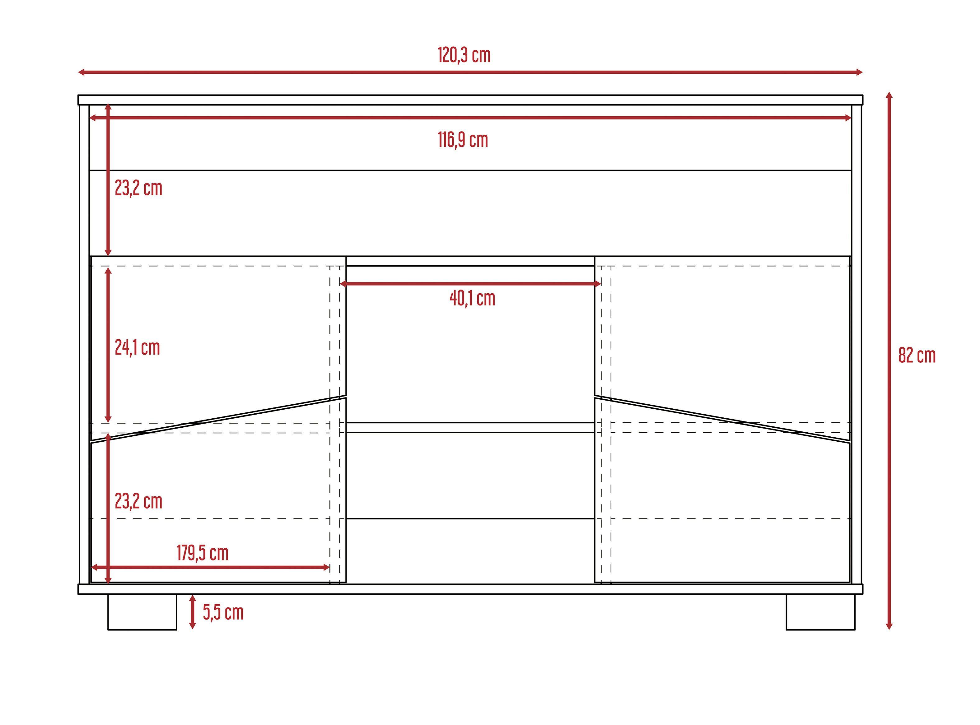Combo Muebles Fraktal Habano Miel Arrimo + Rack TV + Mesa Centro TuHome-5