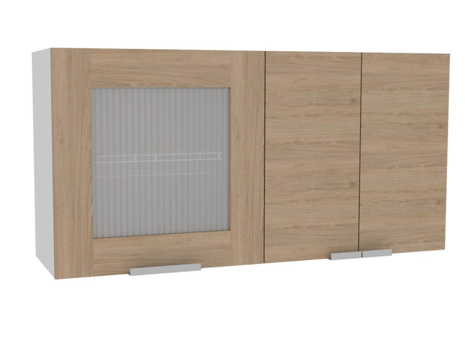 Muebles Cocina Fendi Rovere Blanco Interior + Superior + Mueble Microondas TuHome-2