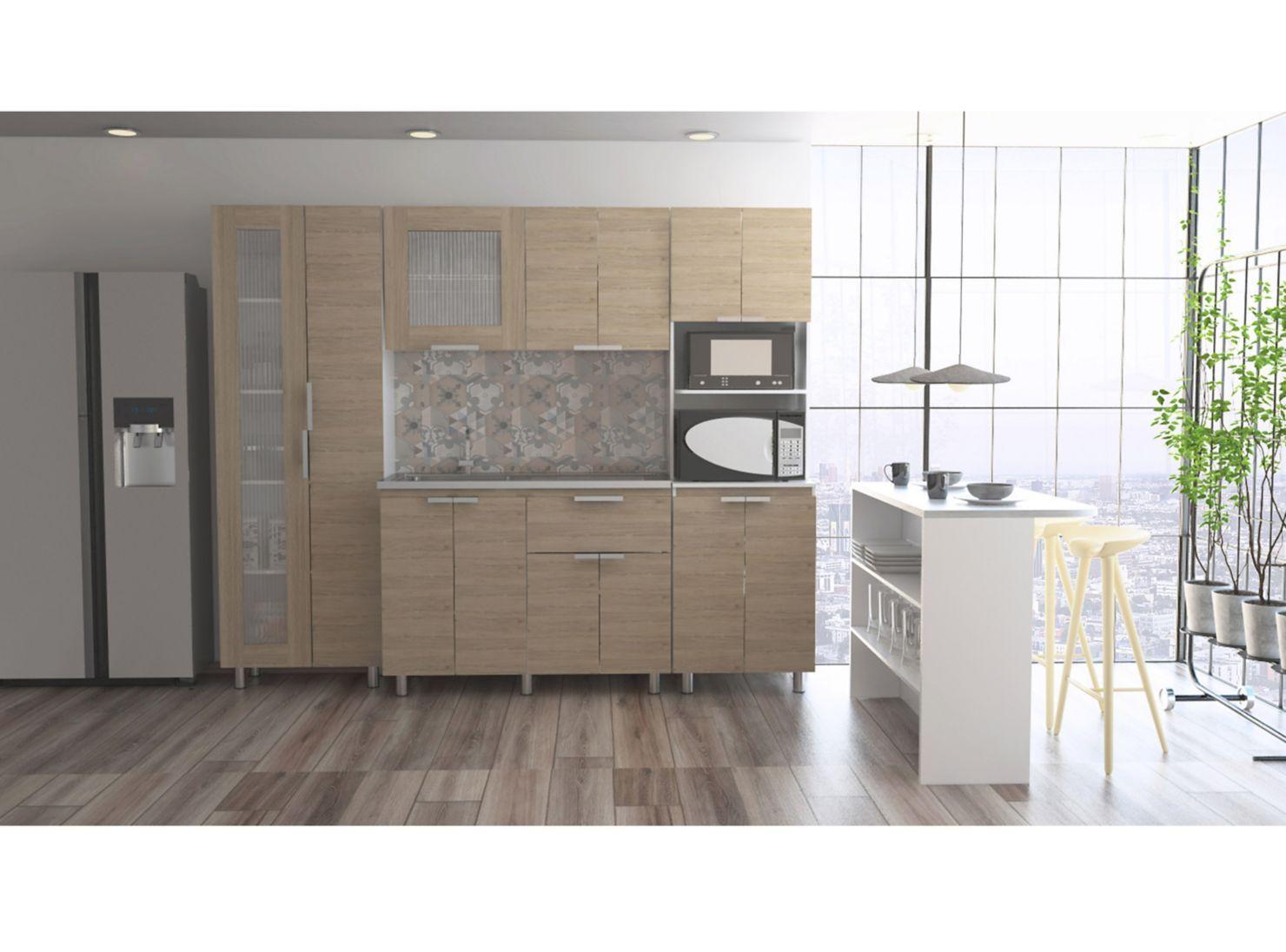 Set Muebles Fendi Color Rovere Blanco-3