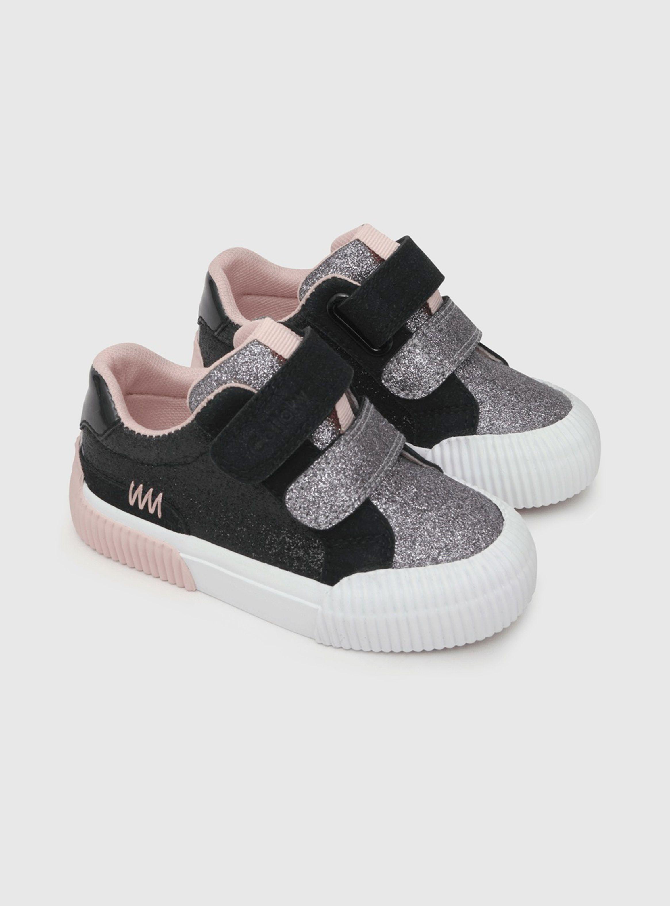 Zapatilla Urbana Plataforma 3 Velcro Glitter  Niña-1