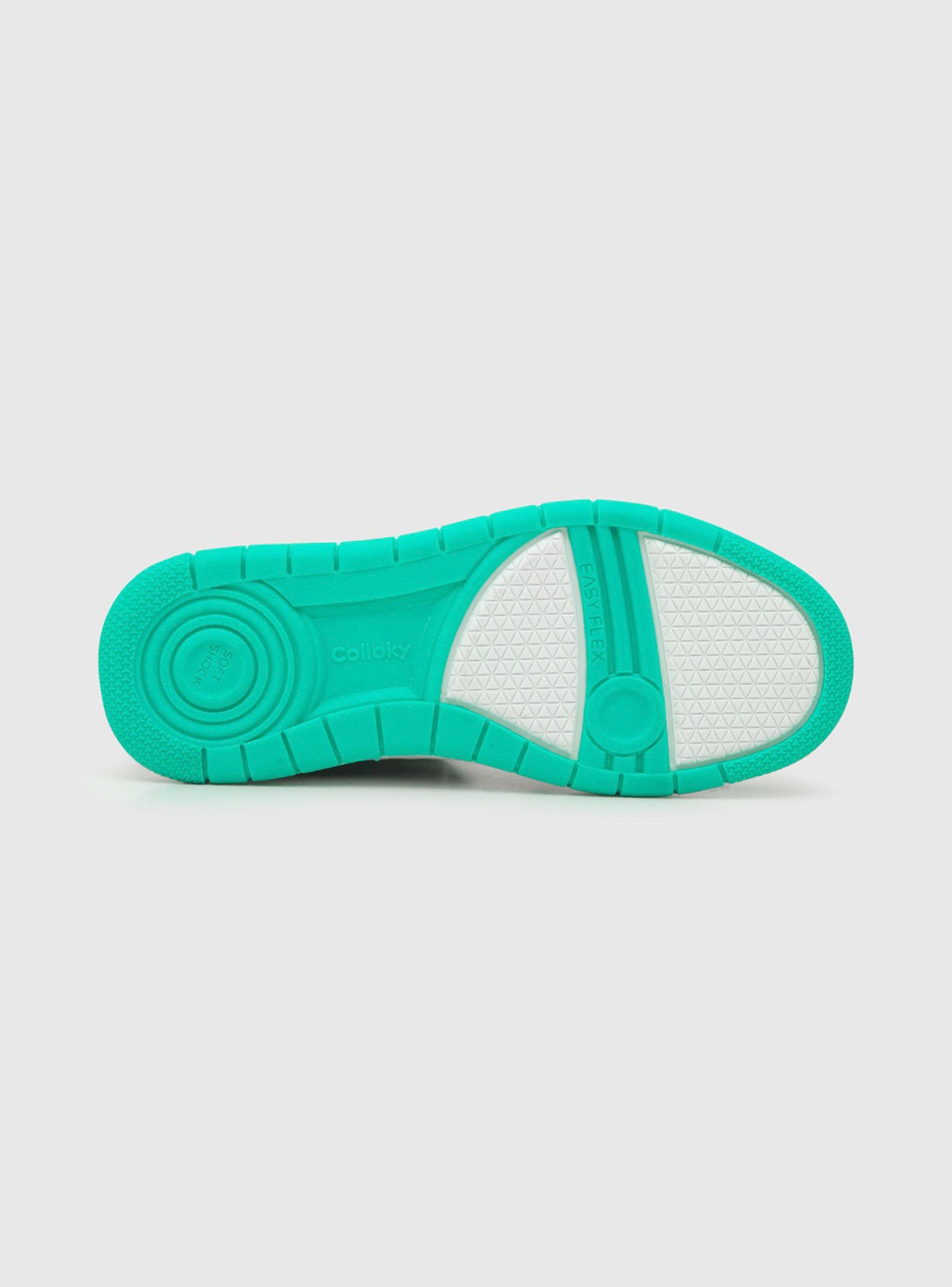 Zapatilla Urbana Basket Color Velcro Elástico Niño-2