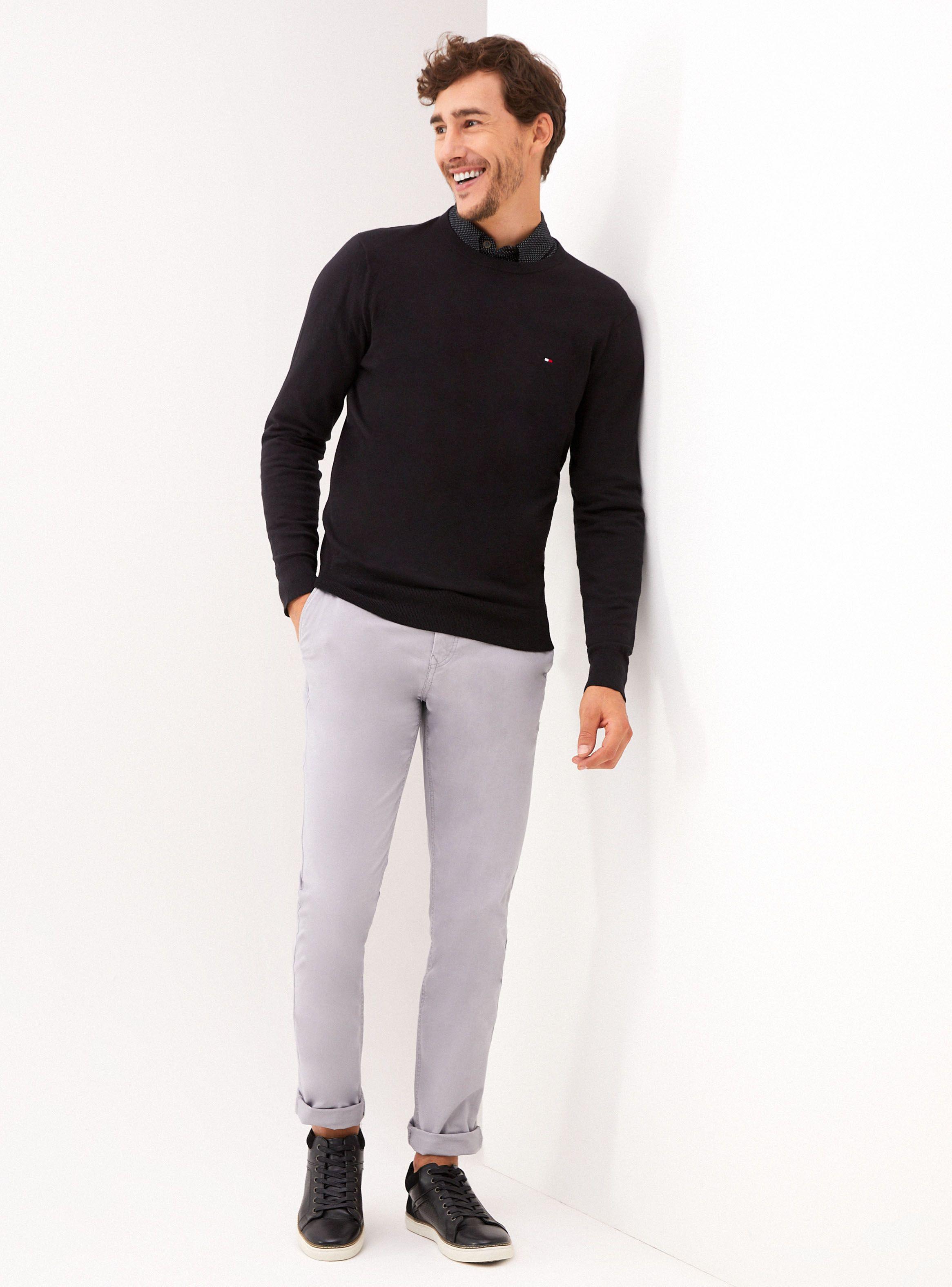Sweater Clásico Cuello Redondo-3
