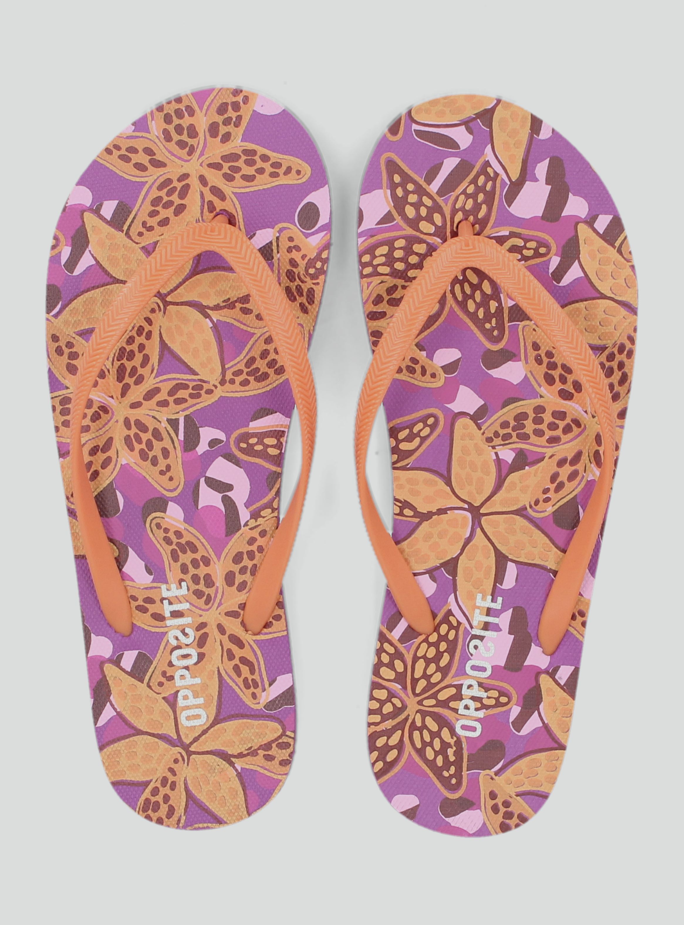 Sandalia Flip Flop Baja Estampada Mujer-1