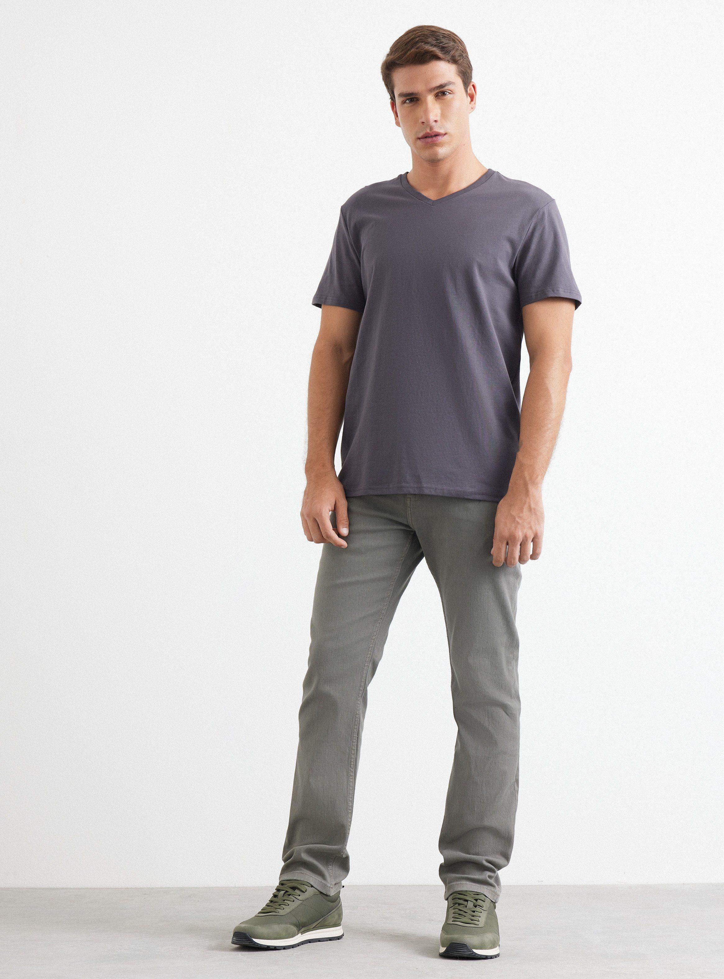Polera V Neck Elastano-4