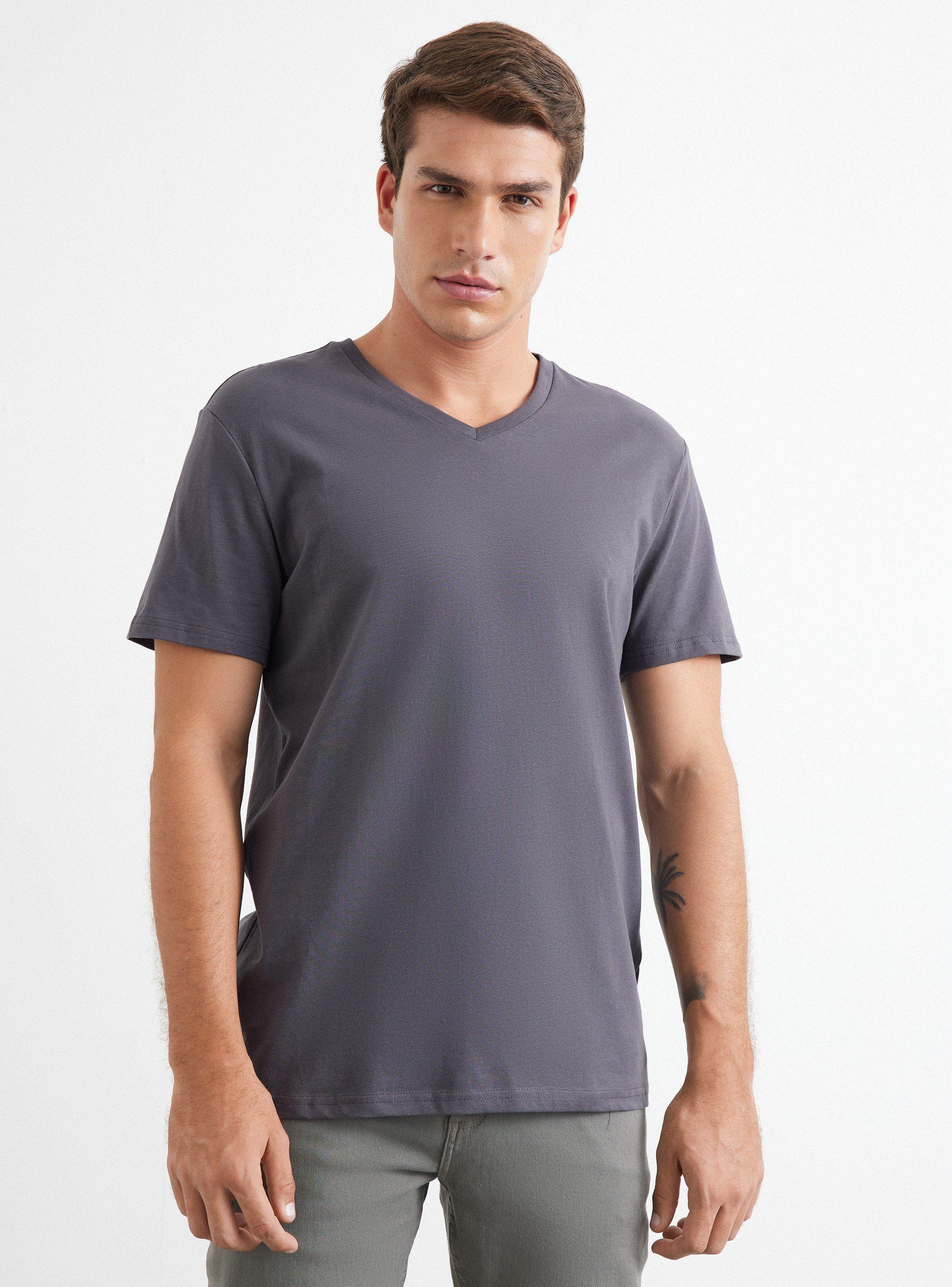 Polera V Neck Elastano-0