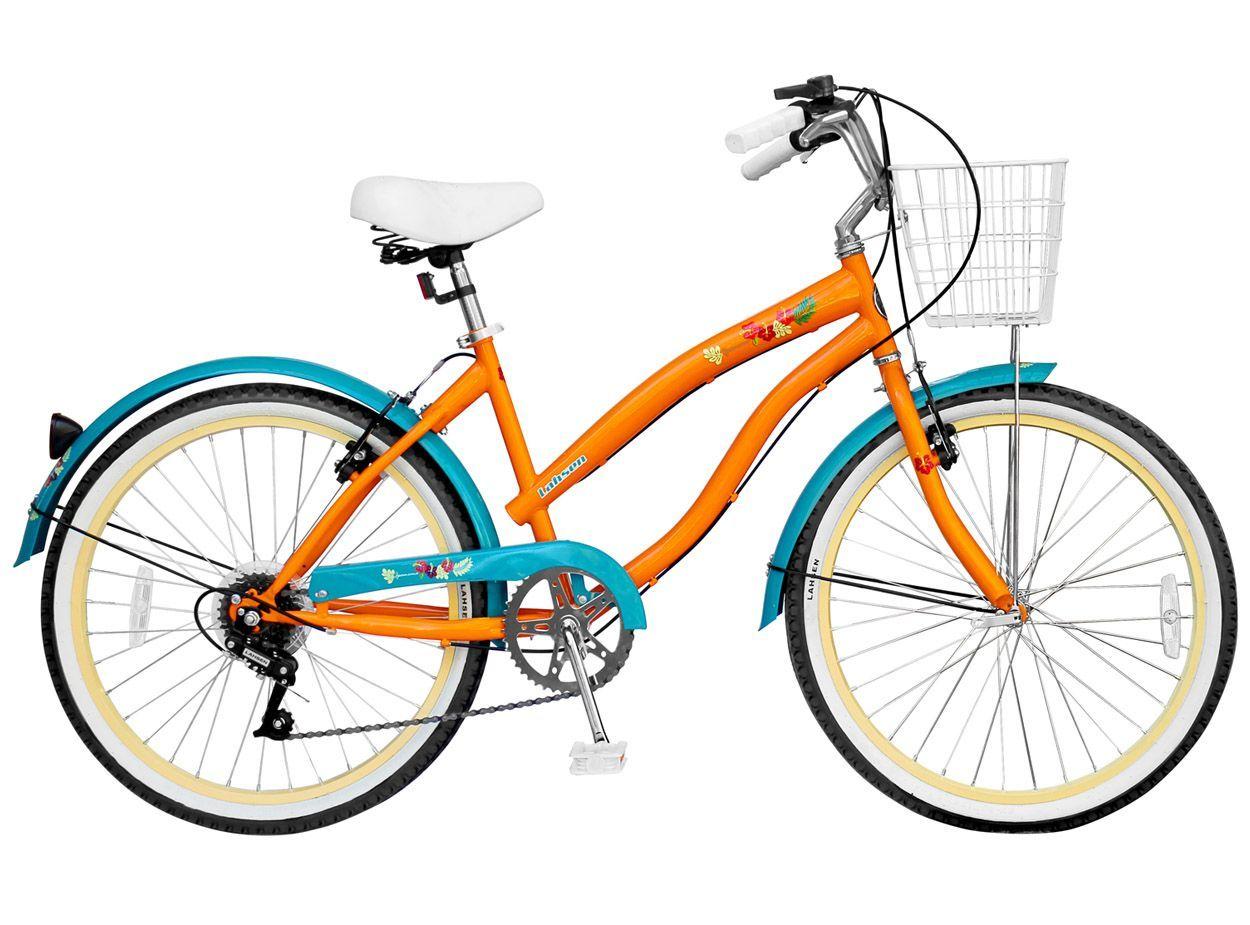 Bicicleta de Paseo Lahsen Mujer Aro 24" Beach Cruiser-0
