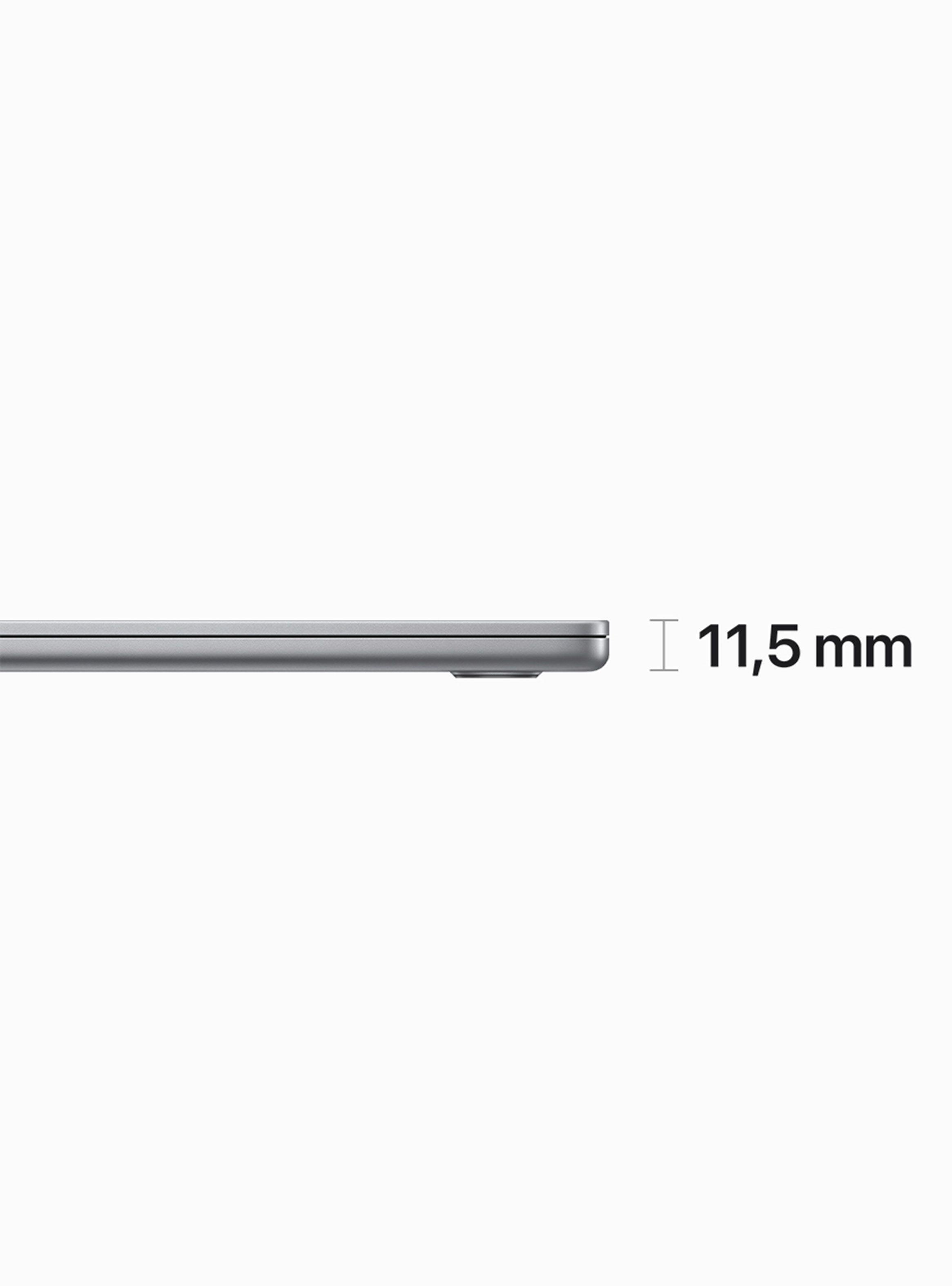 MacBook Air 15" Chip M2 8 Núcleos CPU y 10 Núcleos GPU 8GB RAM 256GB SSD Gris Espacial-2