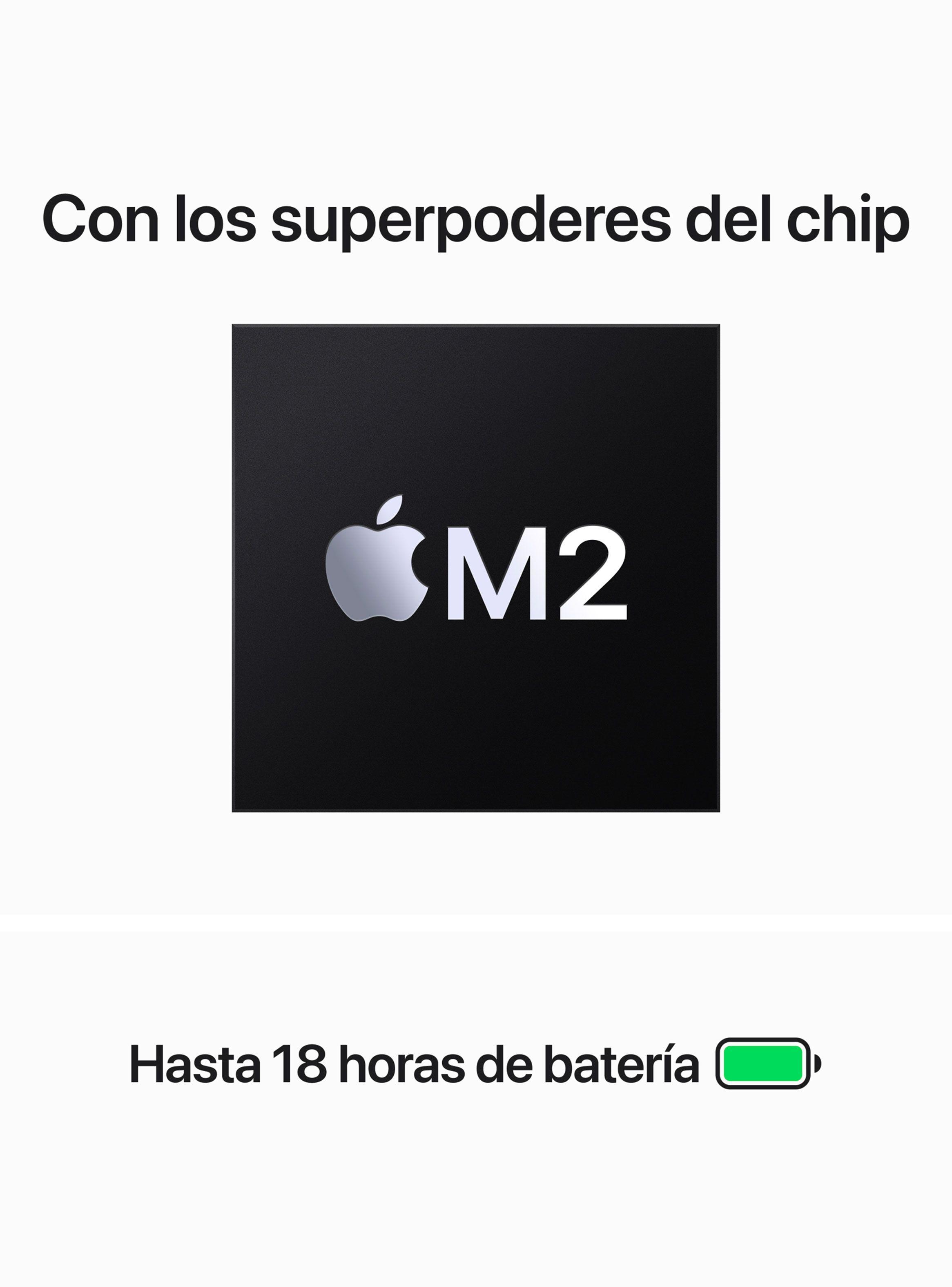MacBook Air 15" Chip M2 8 Núcleos CPU y 10 Núcleos GPU 8GB RAM 256GB SSD Color Plata-3