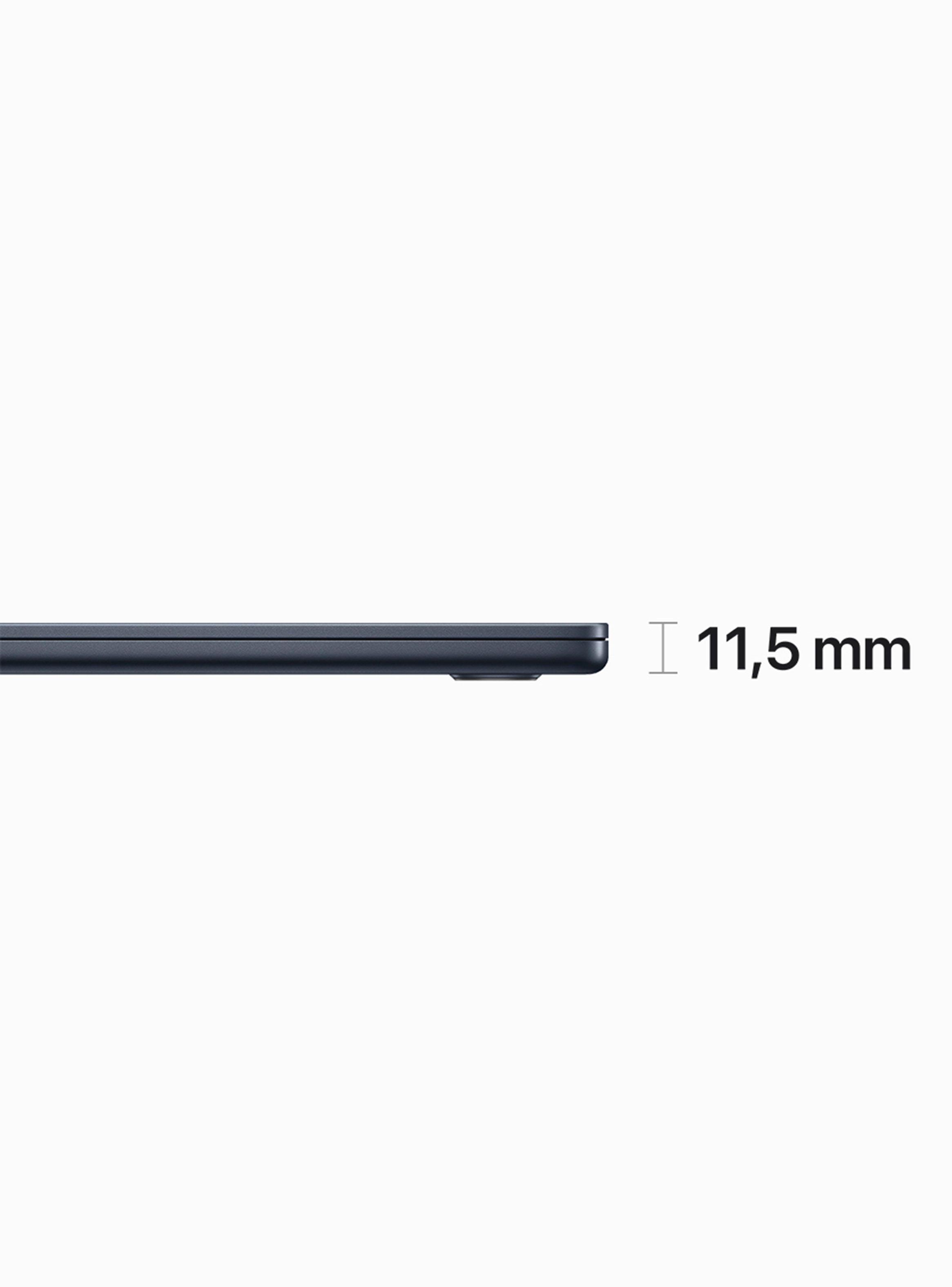 MacBook Air 15" Chip M2 8 Núcleos CPU y 10 Núcleos GPU 8GB RAM 256GB SSD Color Medianoche-2