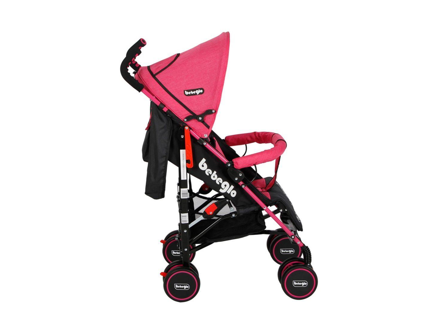 Coche Bebeglo Paseo Fucsia-2