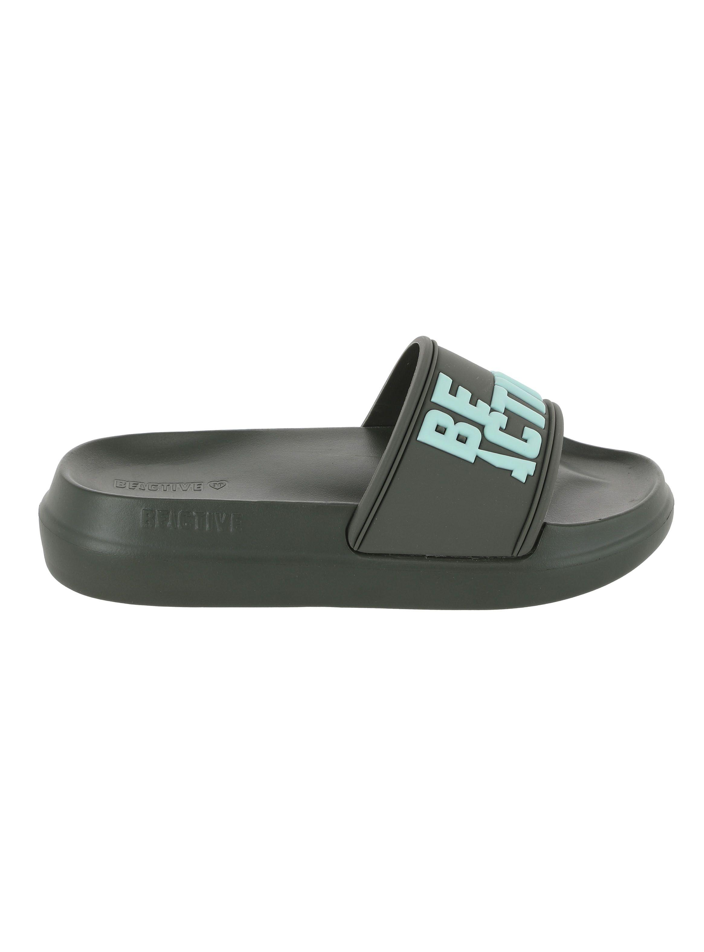 Sandalia Slider Print Logo en Relieve Mujer-0