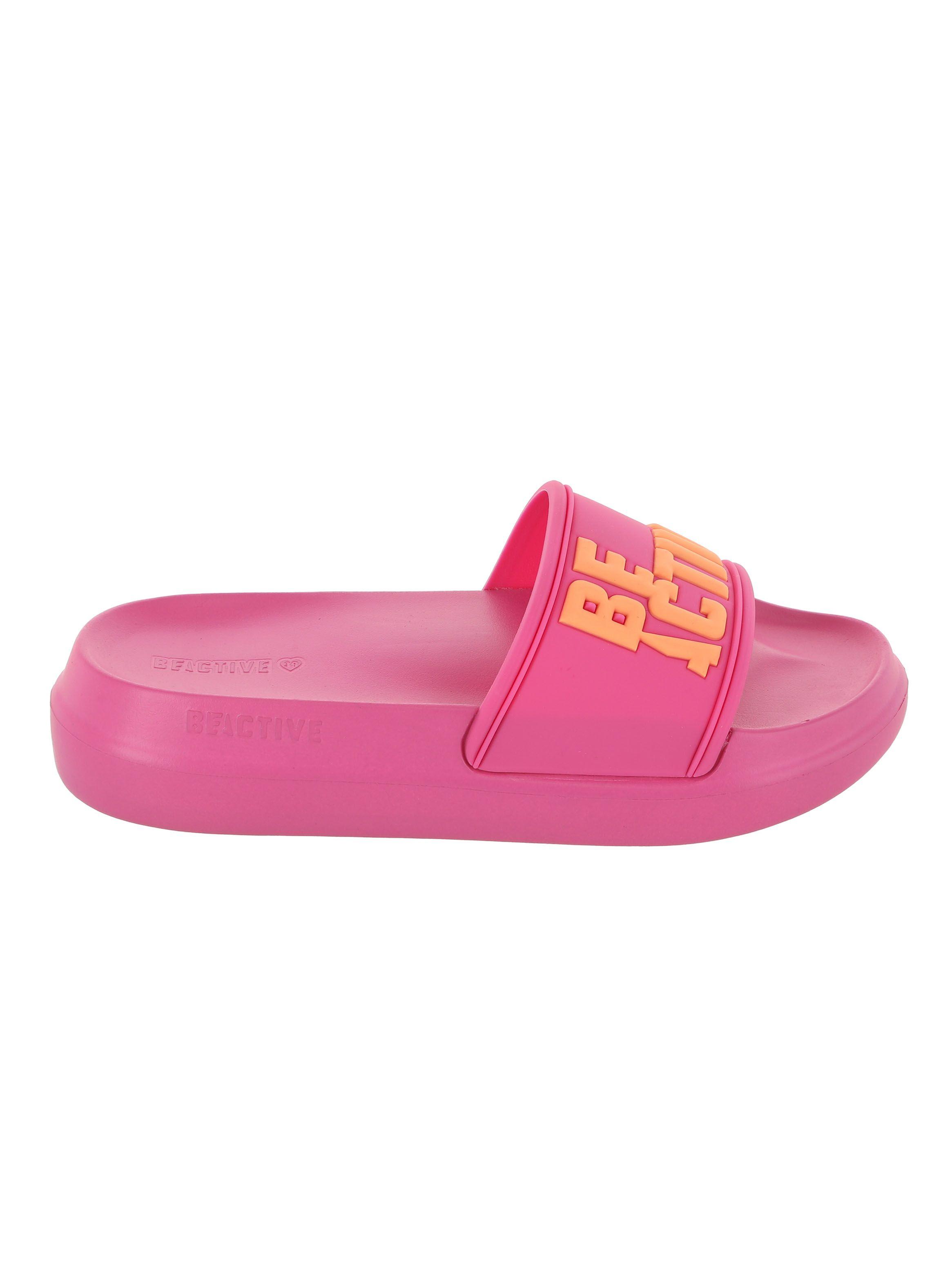Sandalia Slider Print Logo en Relieve Mujer-0