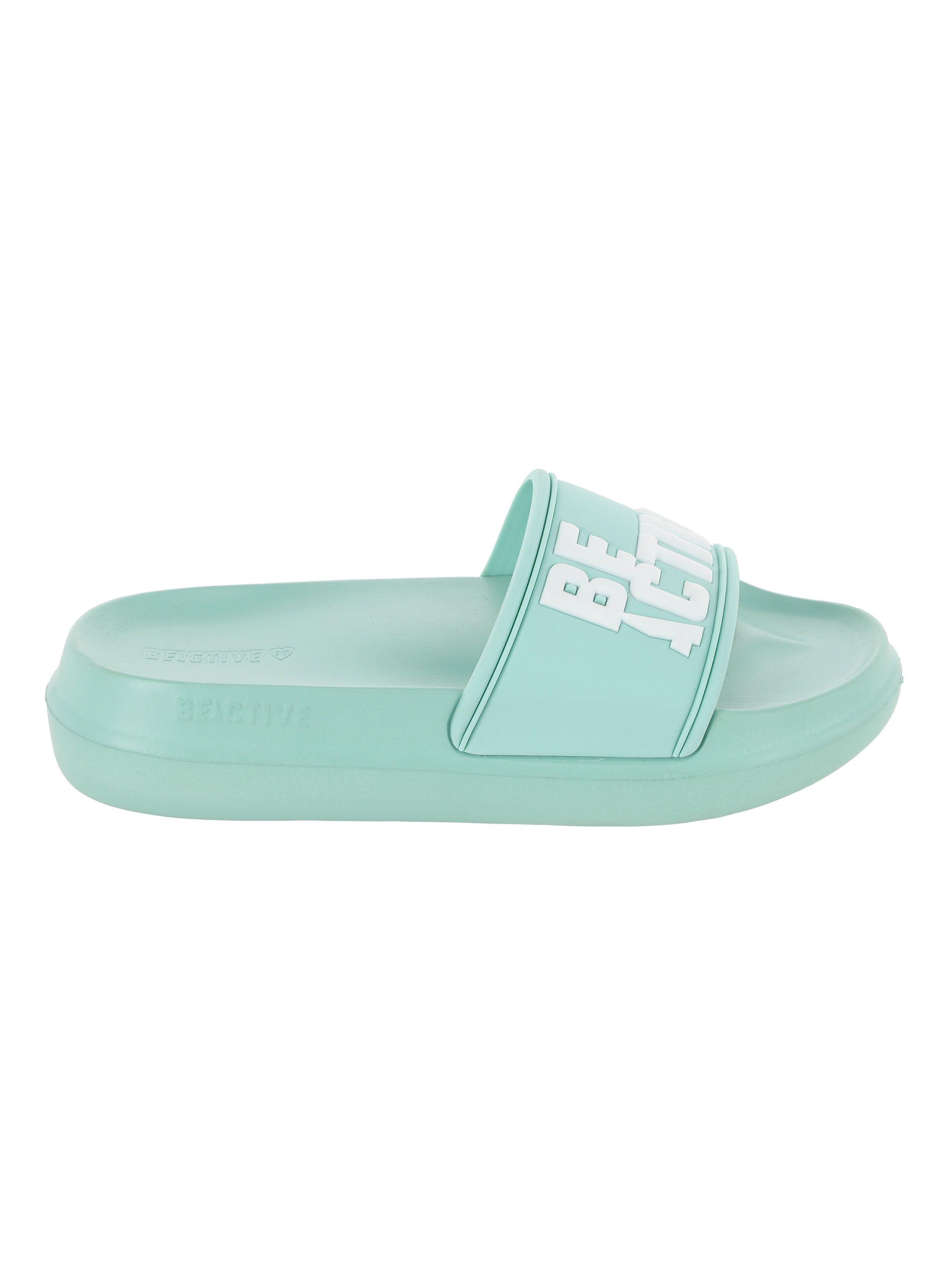 Sandalia Slider Print Logo en Relieve Mujer-0