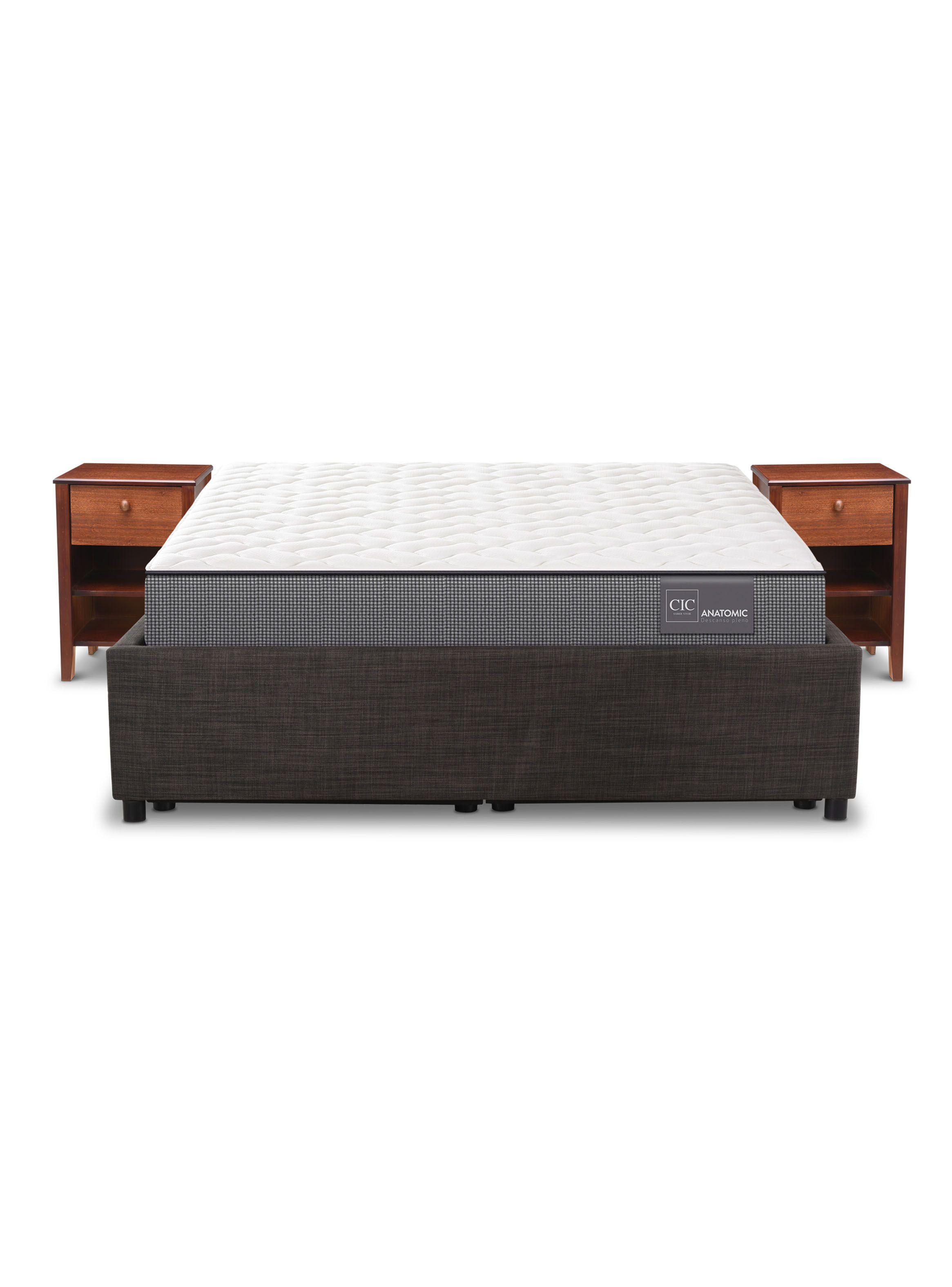 Space Box Europea Anatomic 2 Plazas + Veladores Torino-2