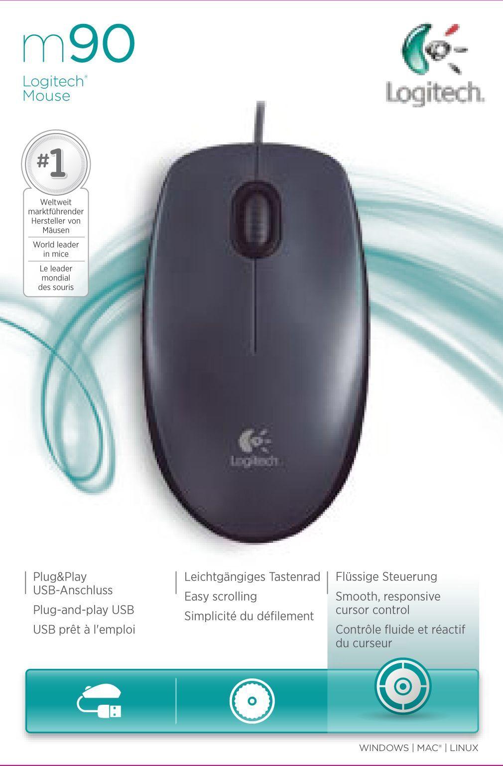Mouse Logitech Alambrico M90 Negro-1