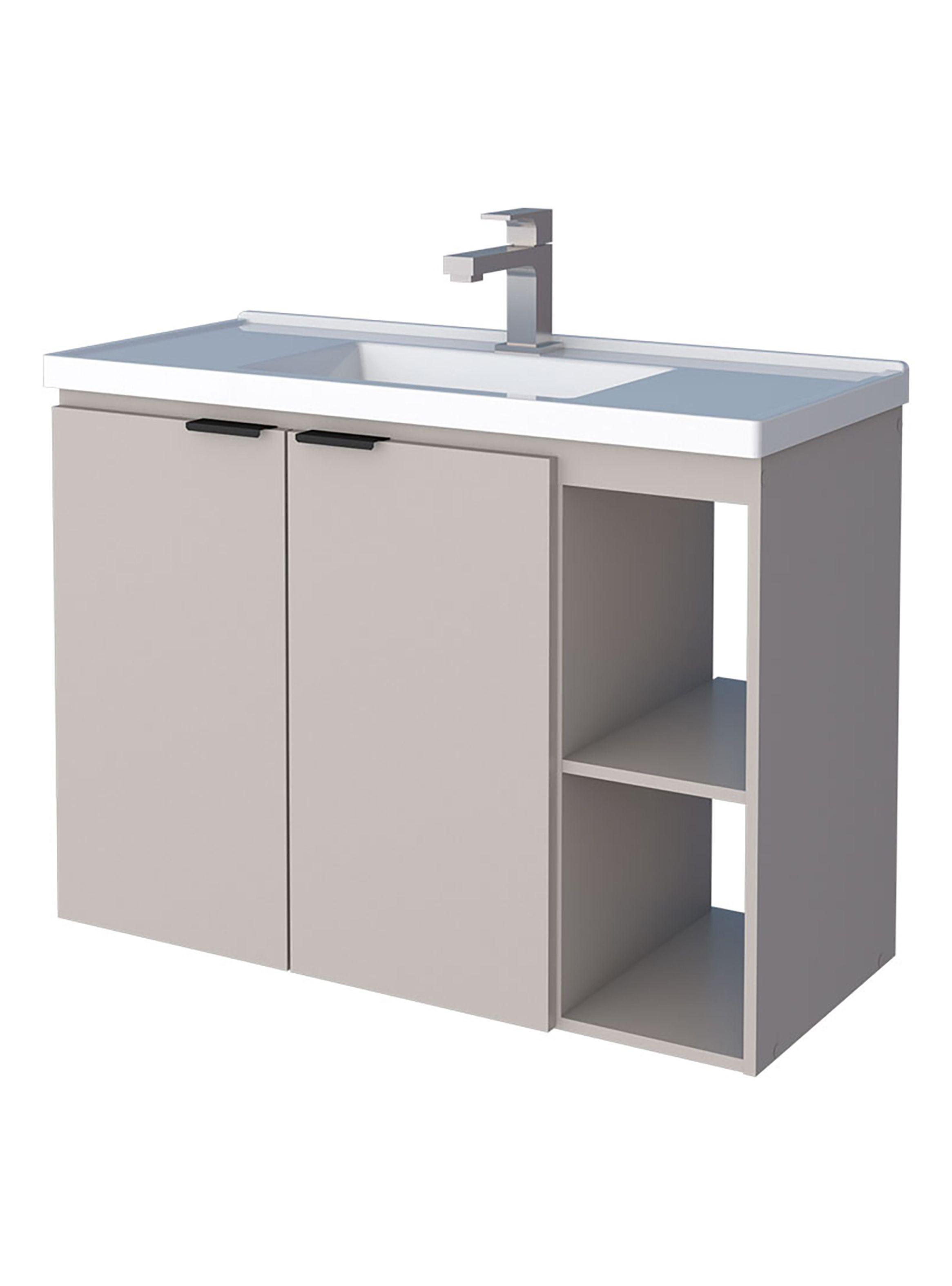 Mueble Vanitorio Aéreo Aster 80 cm 2 Puertas-0