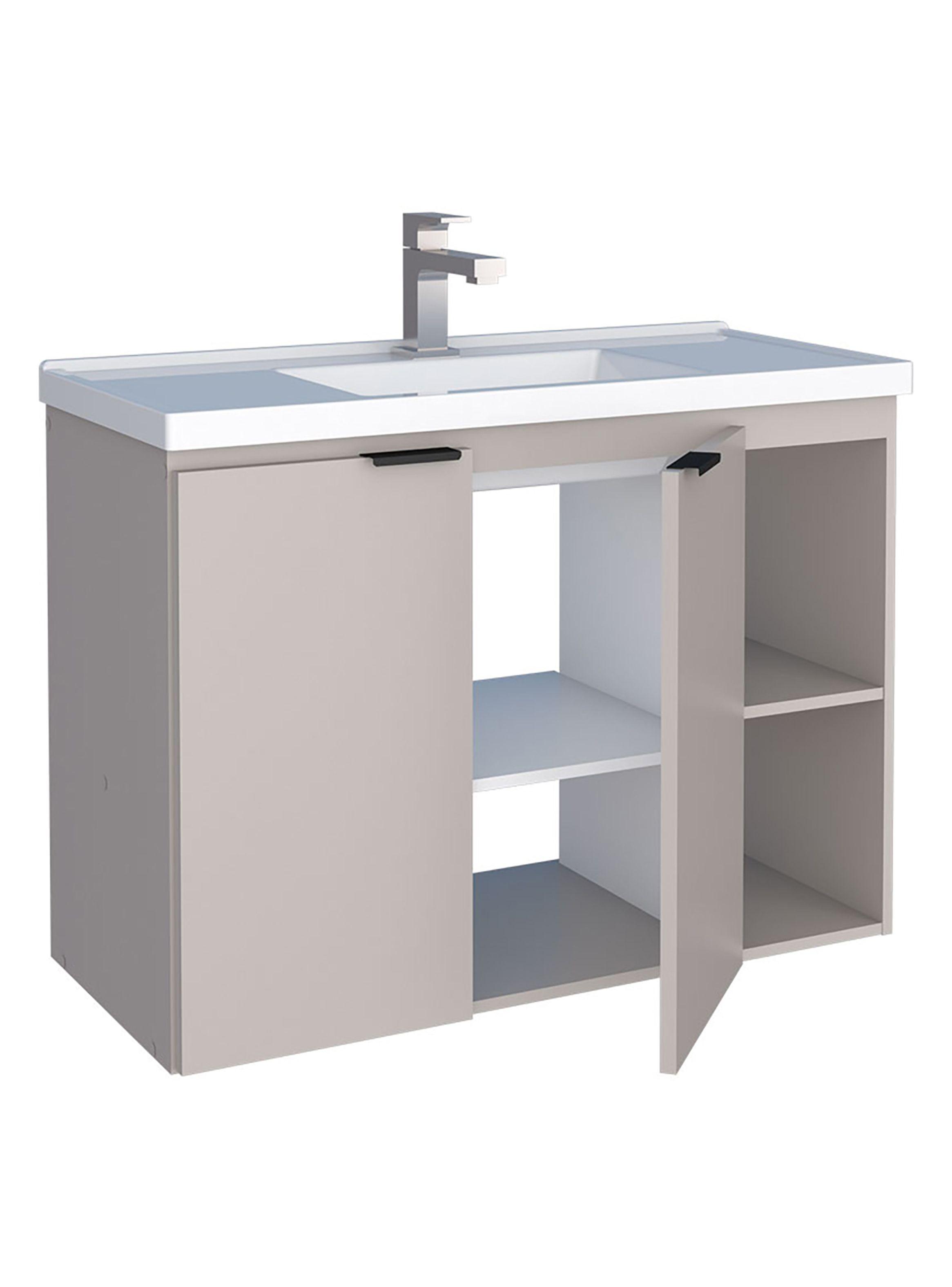 Mueble Vanitorio Aéreo Aster 80 cm 2 Puertas-3