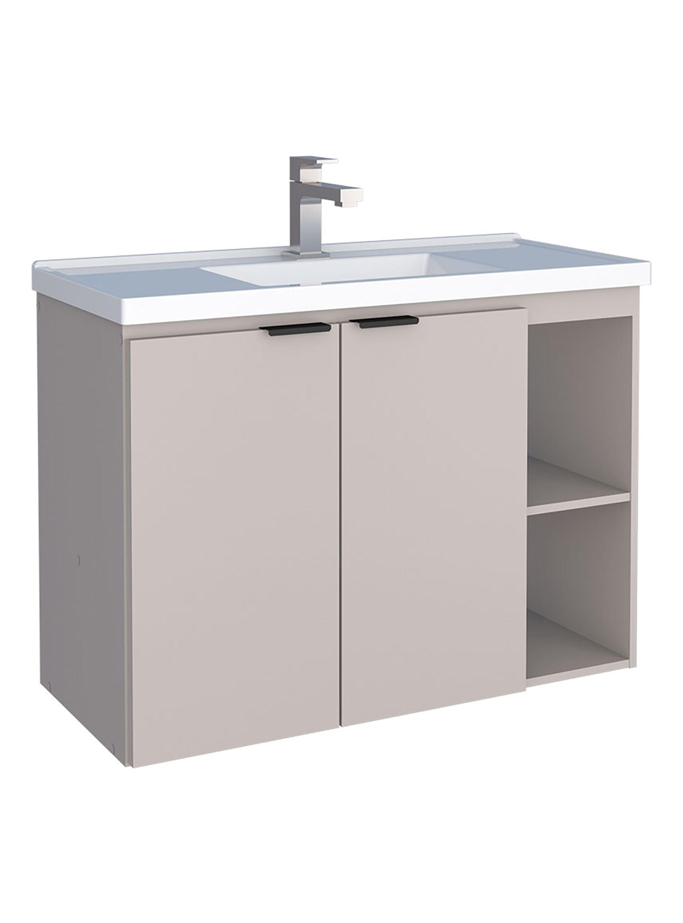 Mueble Vanitorio Aéreo Aster 80 cm 2 Puertas-2