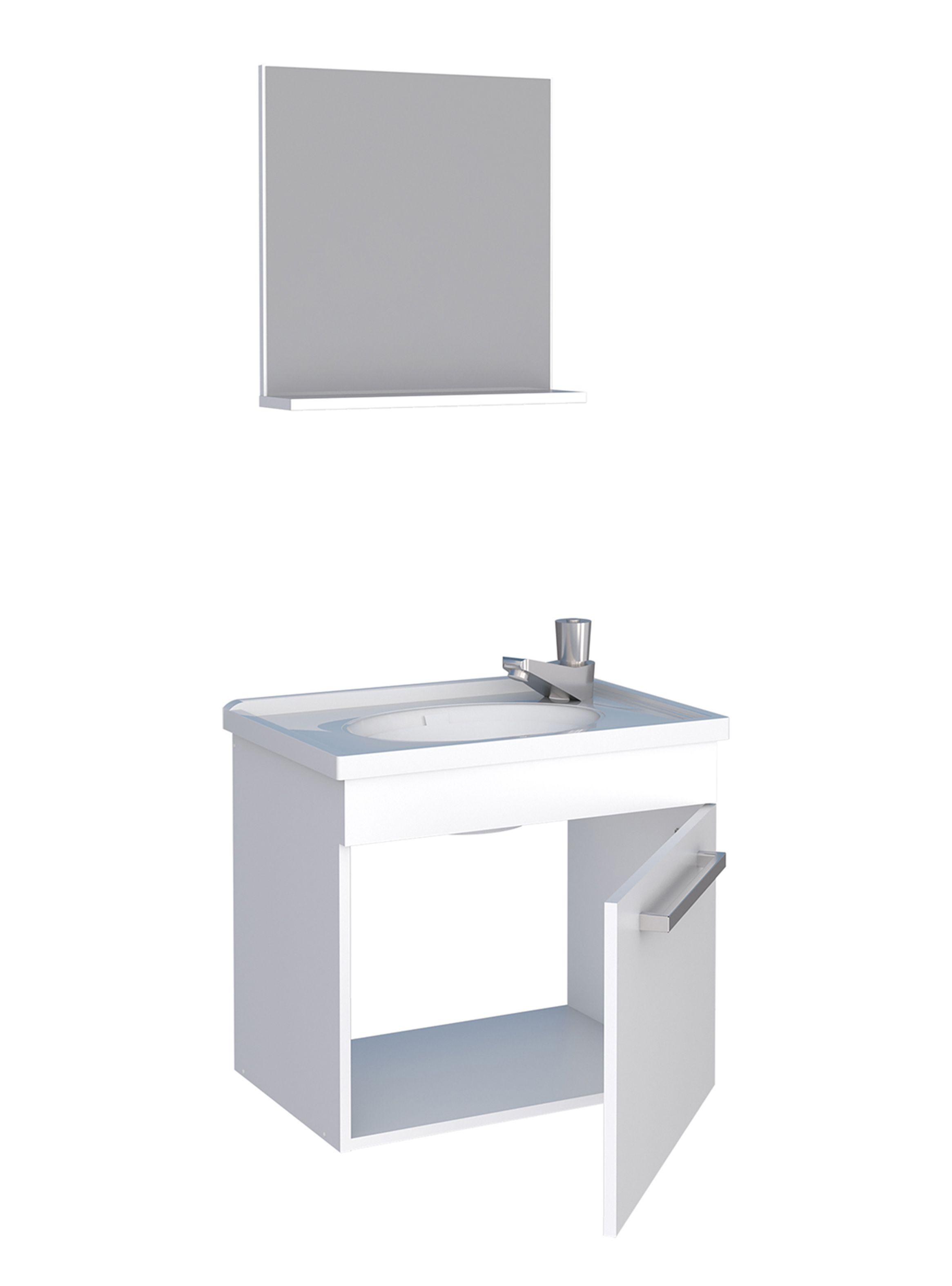 Mueble Vanitorio + Aéreo Espejo Agata 1 Puerta-2