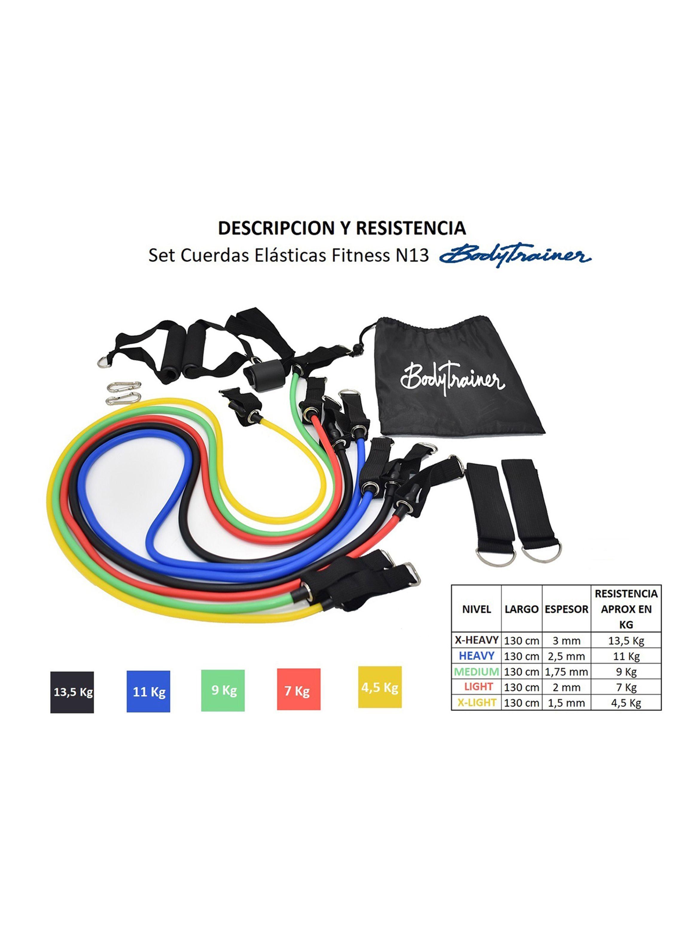 Set Bodytrainer Cuerdas Elásticas Fitness N13 BodyTrainer-1