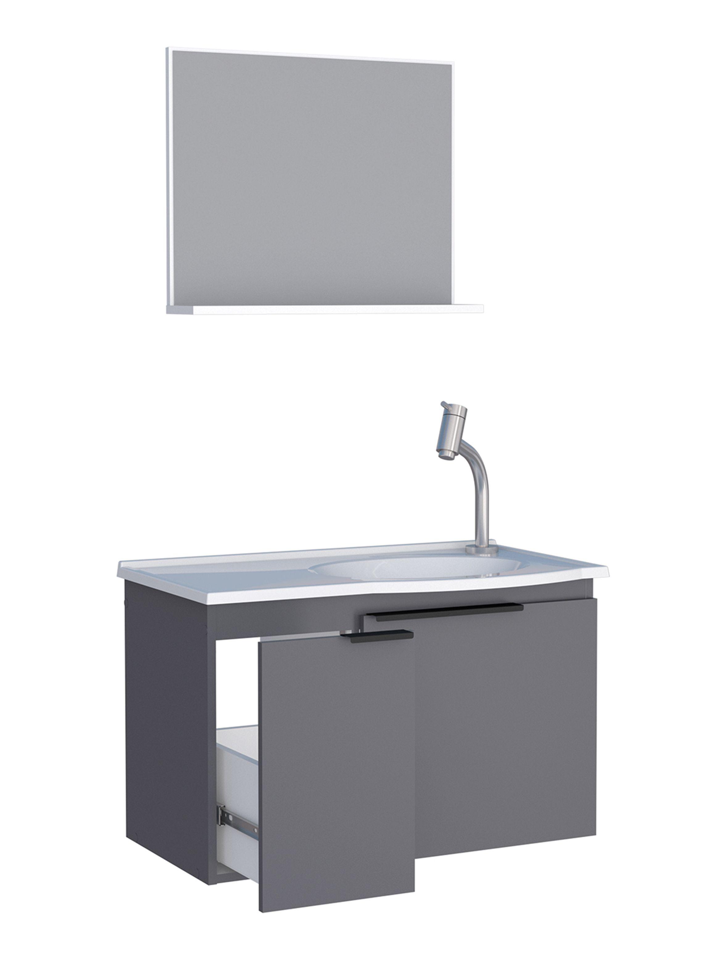 Mueble Vanitorio + Aéreo Espejo Quartzo-4
