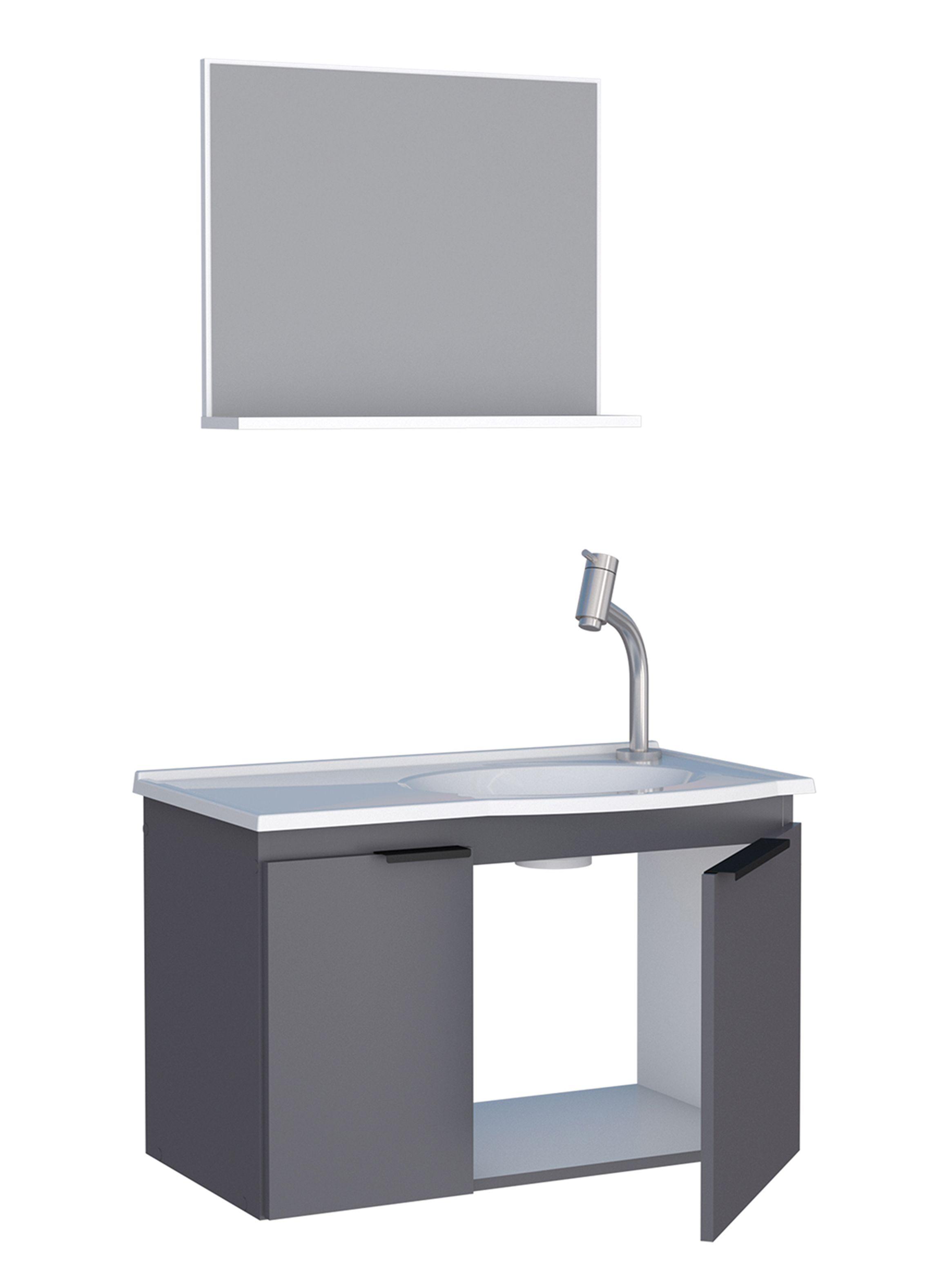 Mueble Vanitorio + Aéreo Espejo Quartzo-2