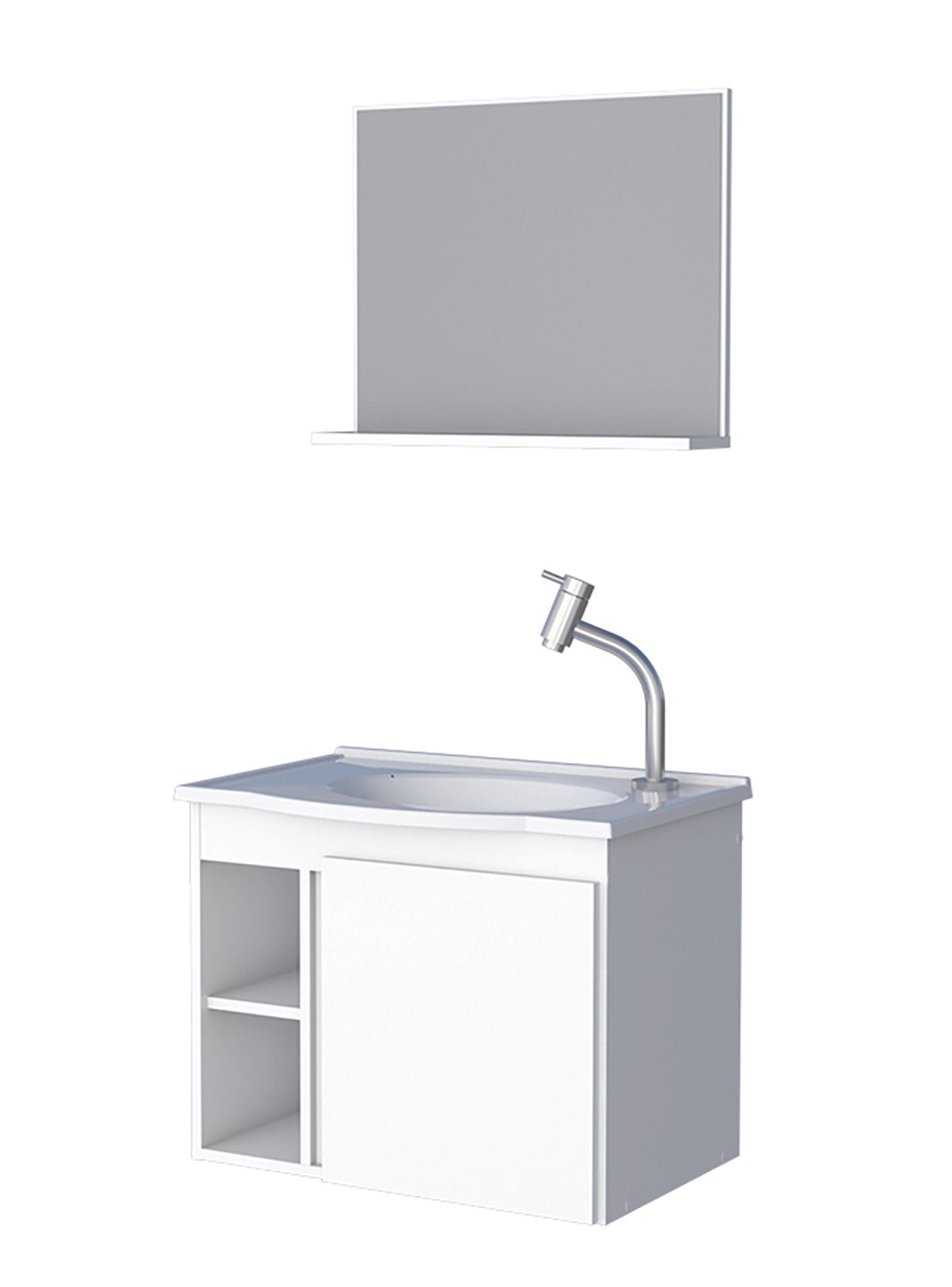 Mueble Vanitorio + Espejo Aéreo Safira-0