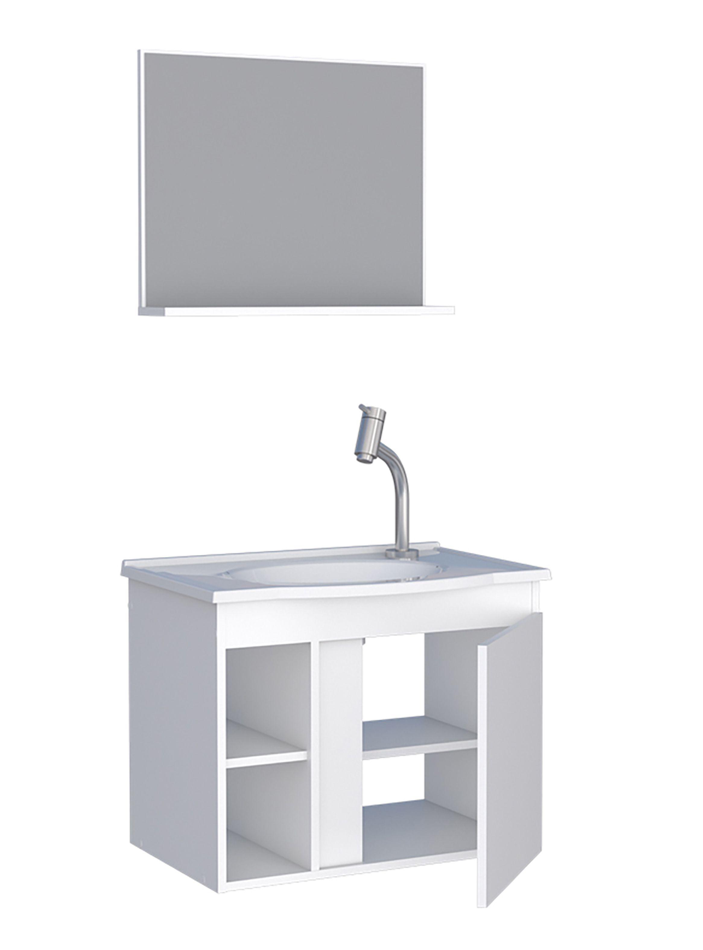 Mueble Vanitorio + Espejo Aéreo Safira-2