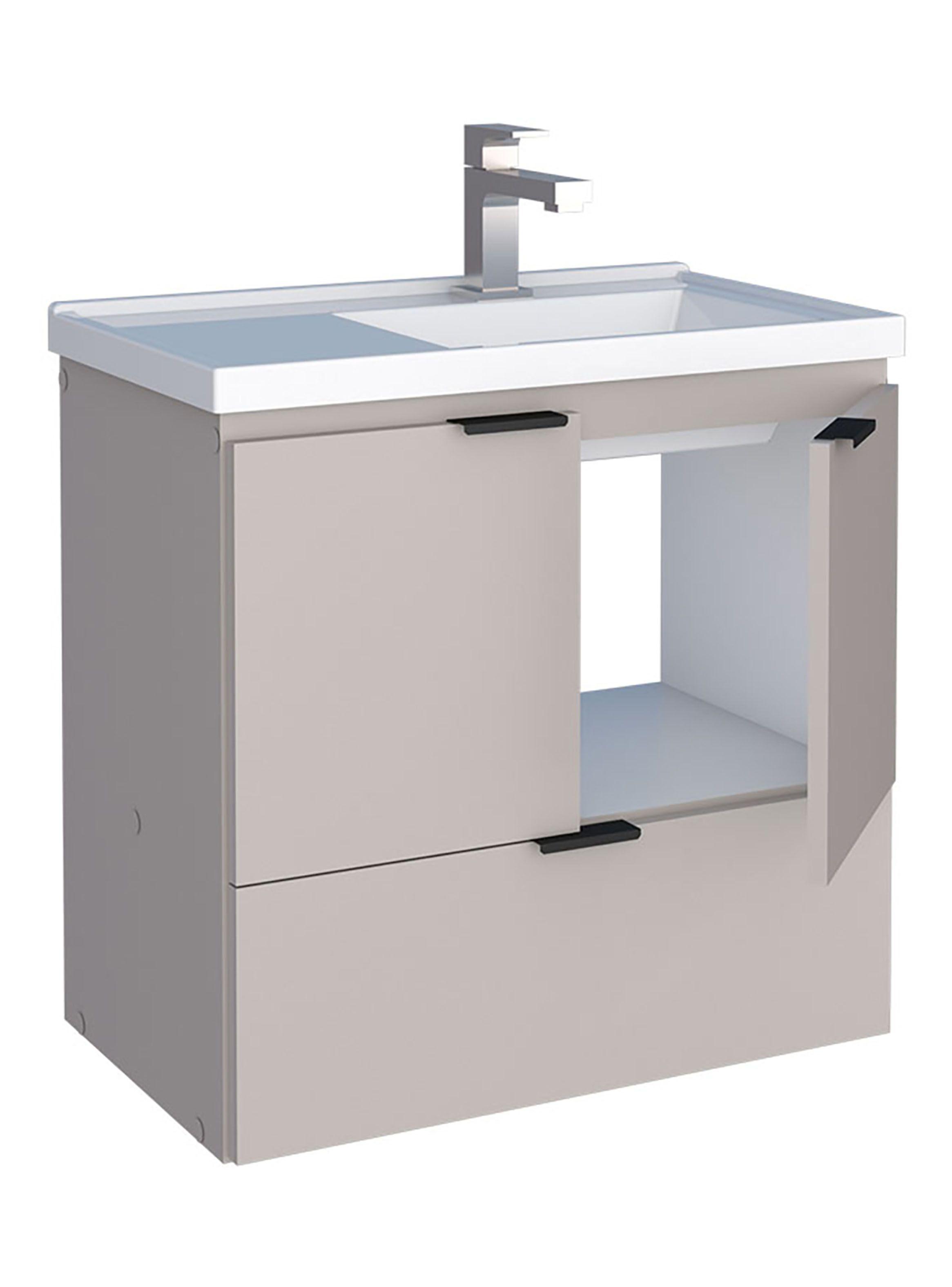 Mueble Vanitorio Aéreo Lis 1 Cajón 2 Puertas-3