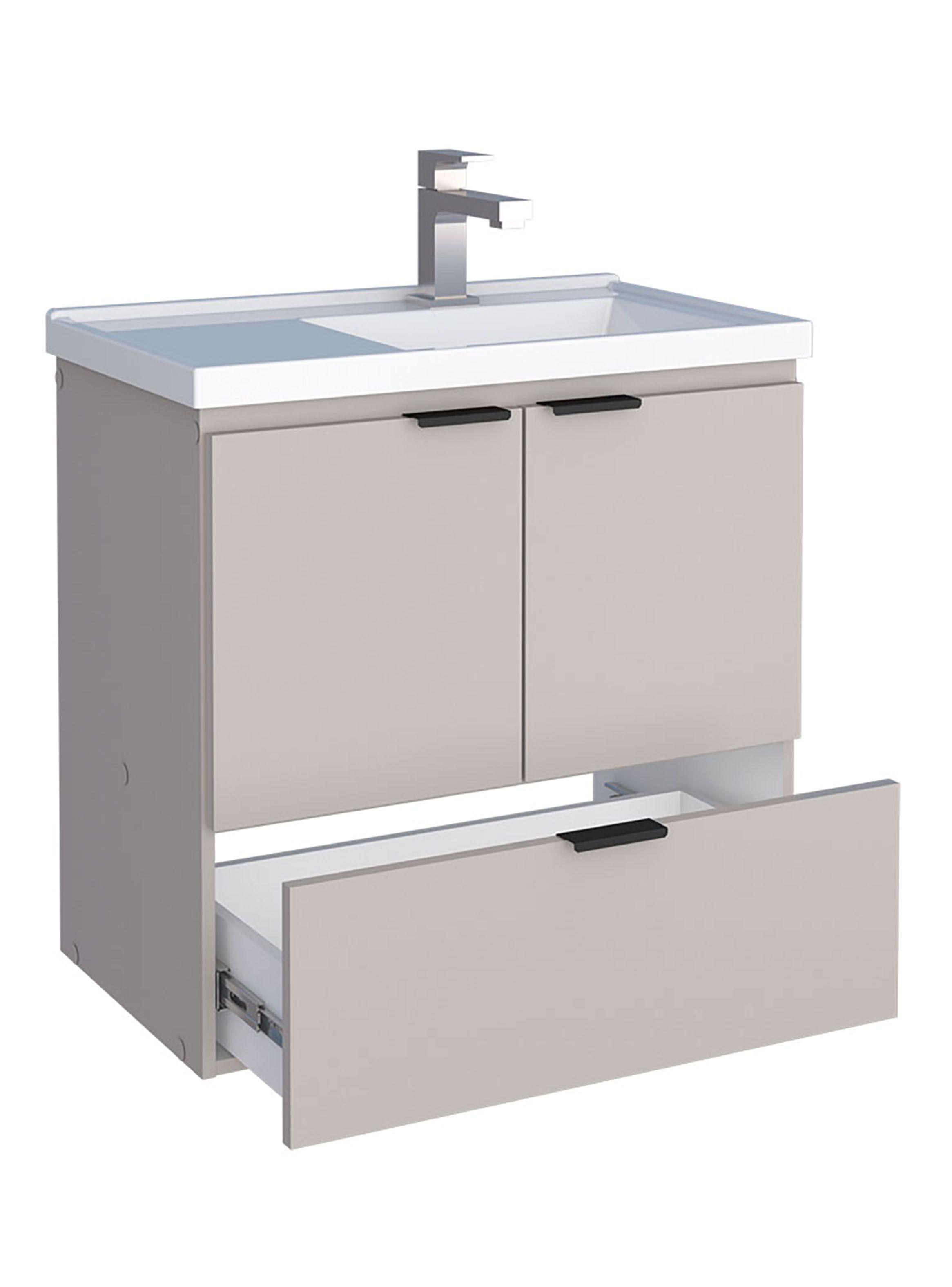 Mueble Vanitorio Aéreo Lis 1 Cajón 2 Puertas-4