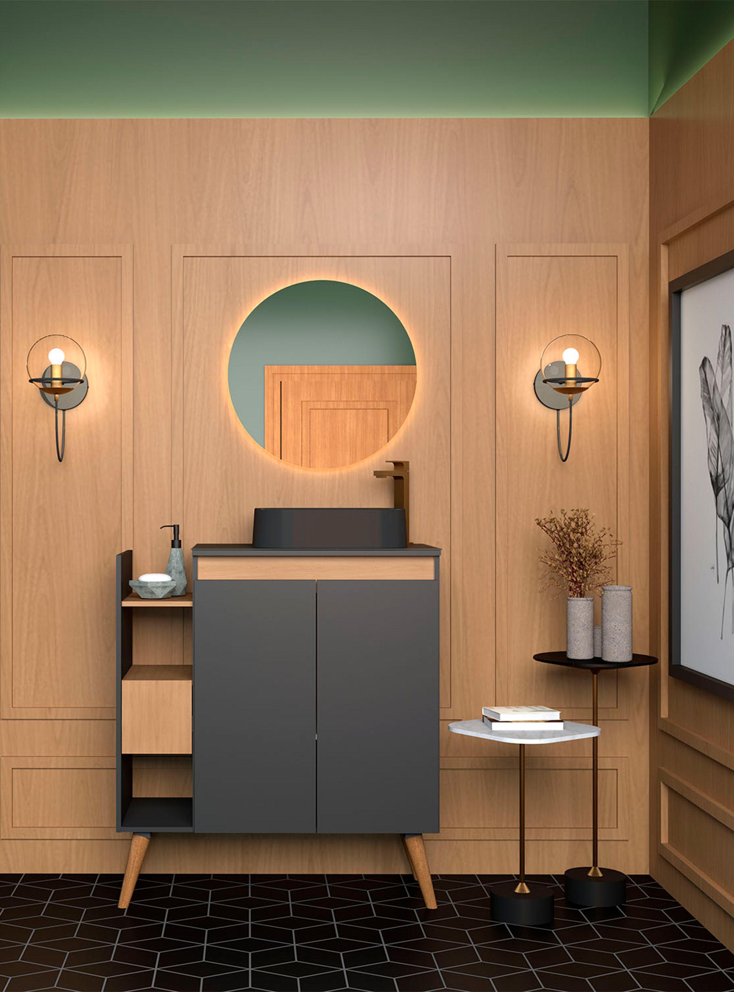 Mueble Vanitorio Lotus 80 cm 2 Puertas-4