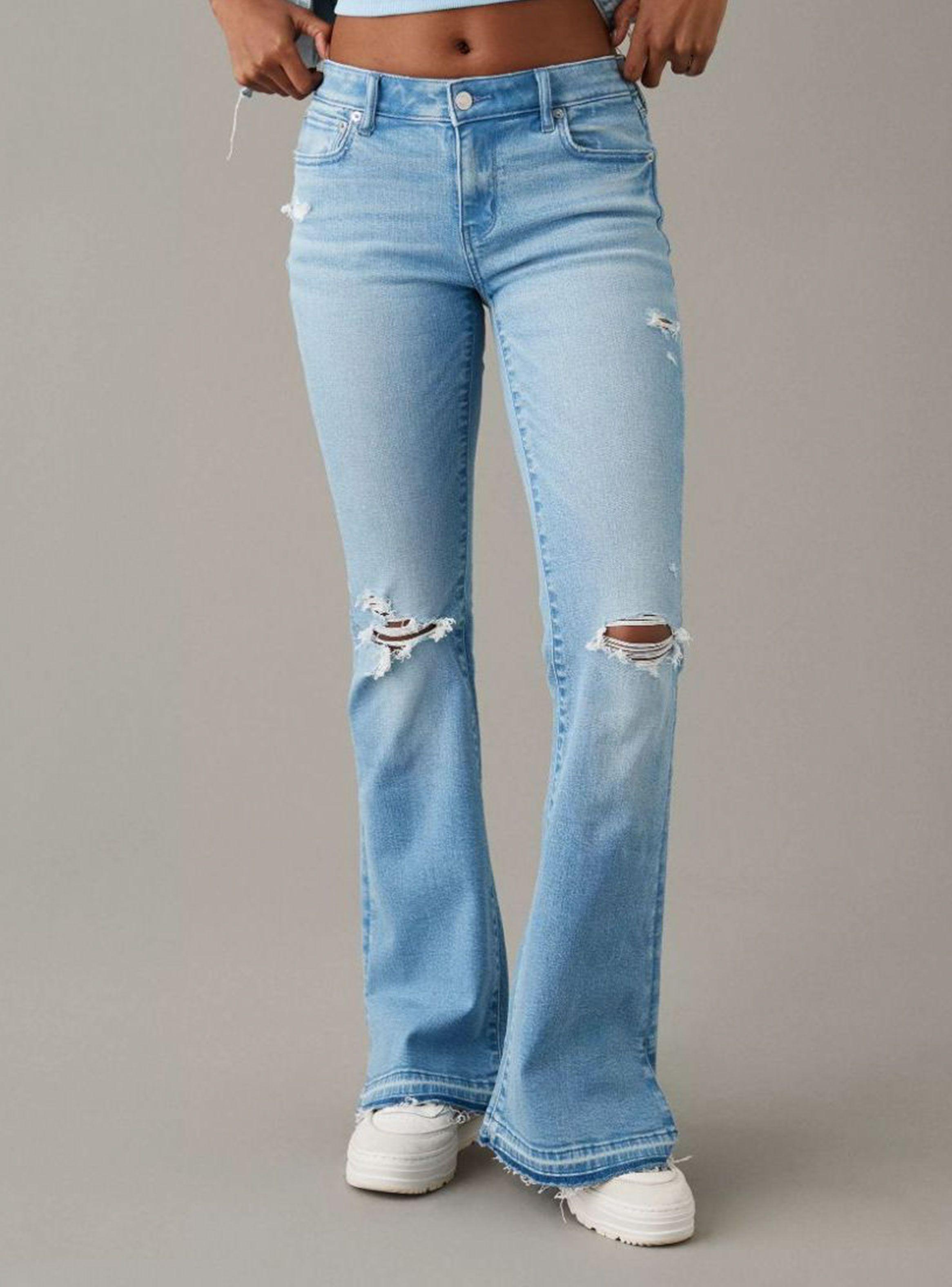 Low Rise Flare Jeans-0