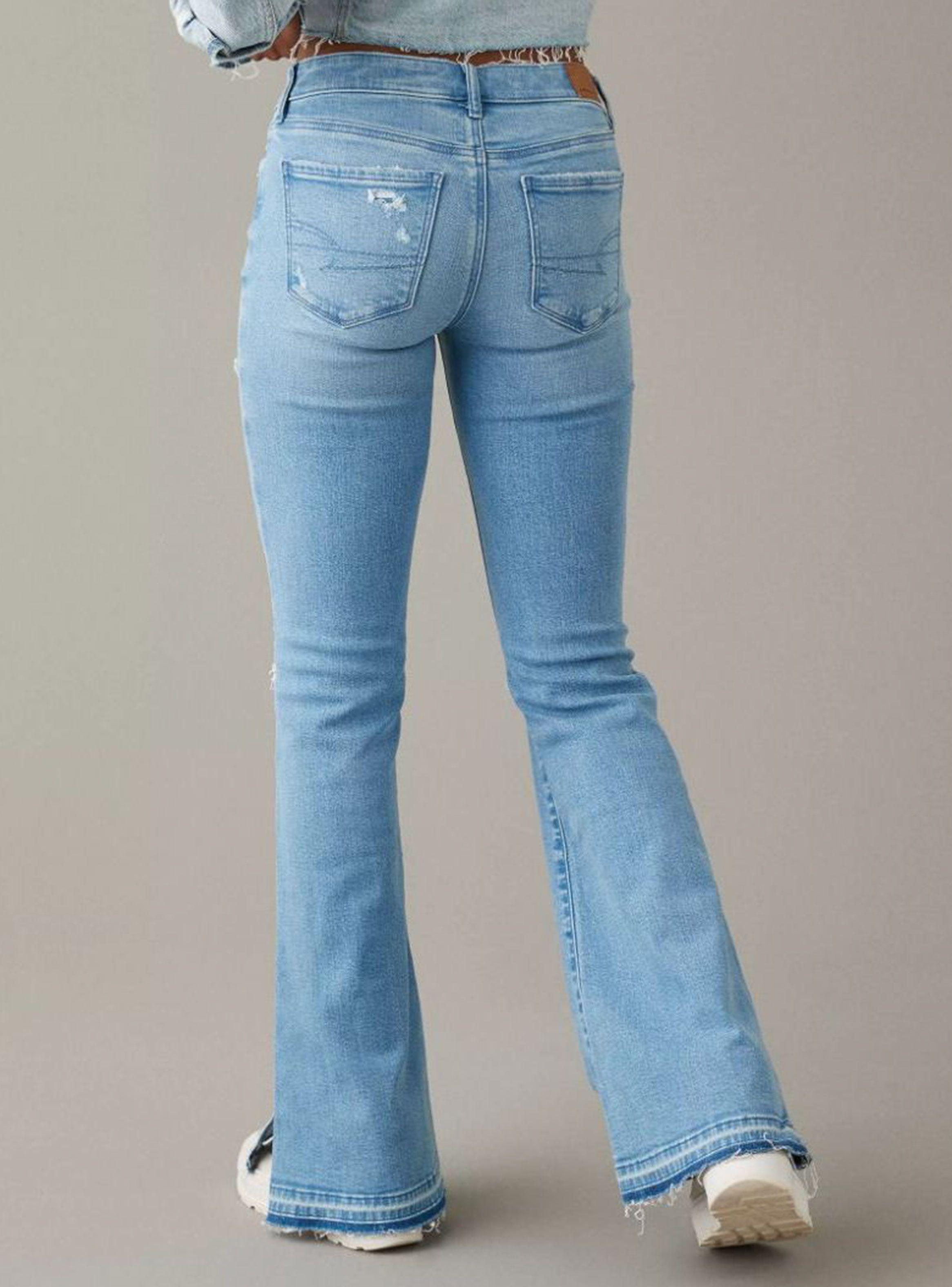 Low Rise Flare Jeans-1