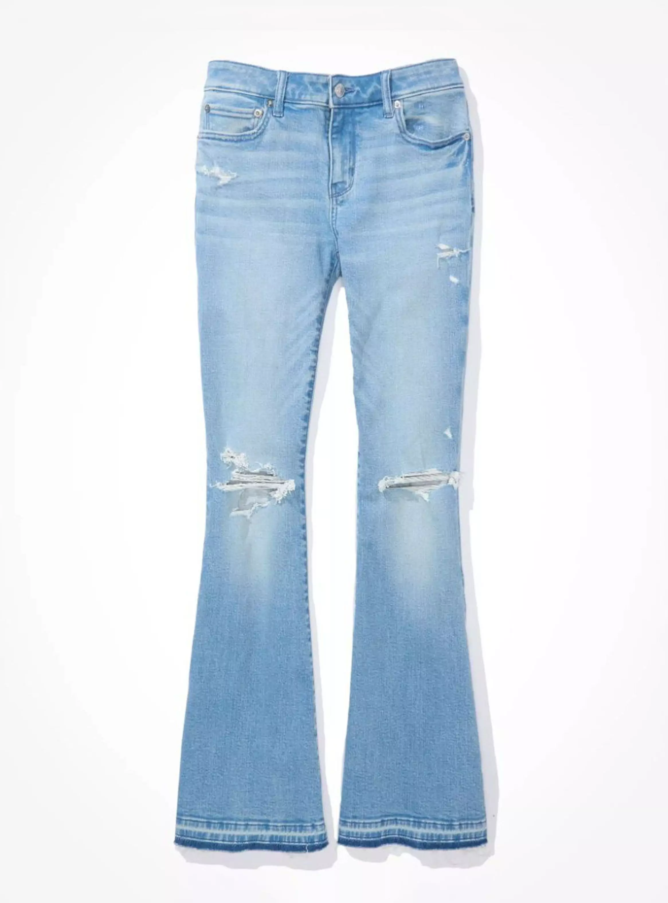 Low Rise Flare Jeans-2