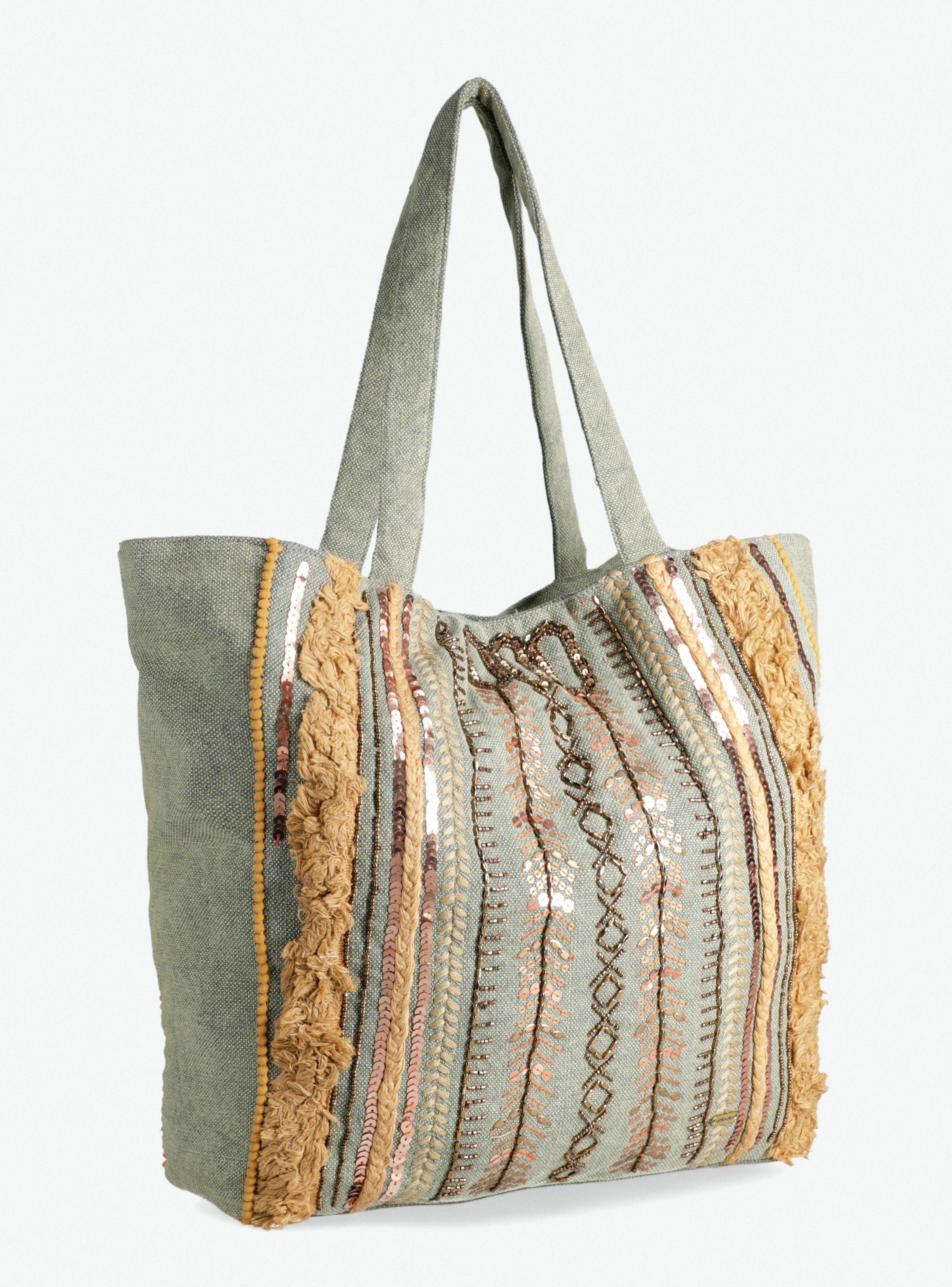 Cartera Tote Bordada India-3