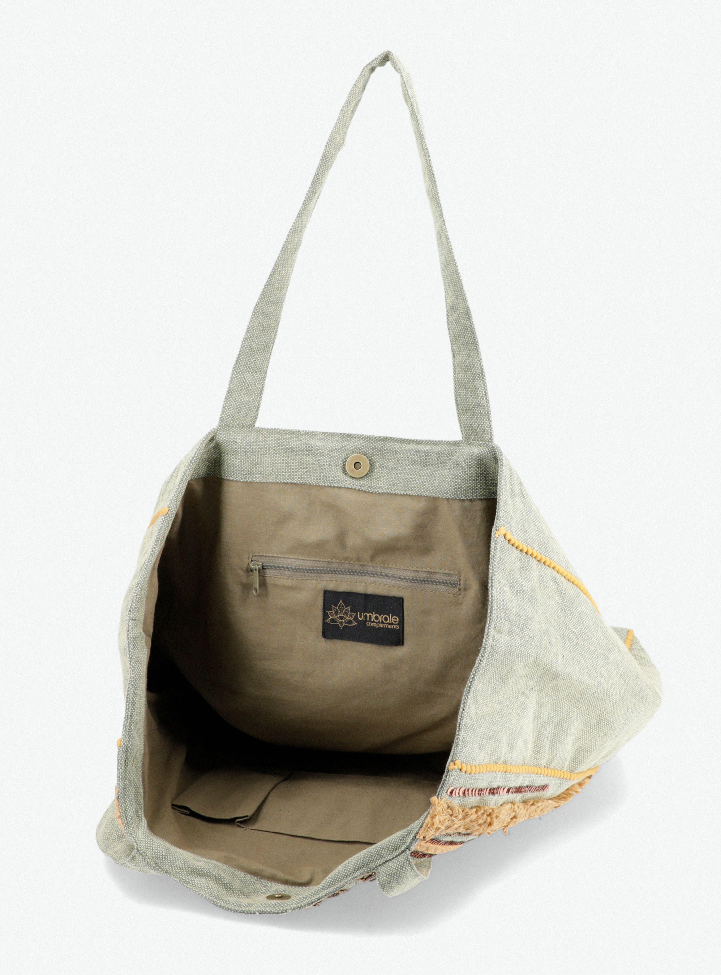 Cartera Tote Bordada India-5