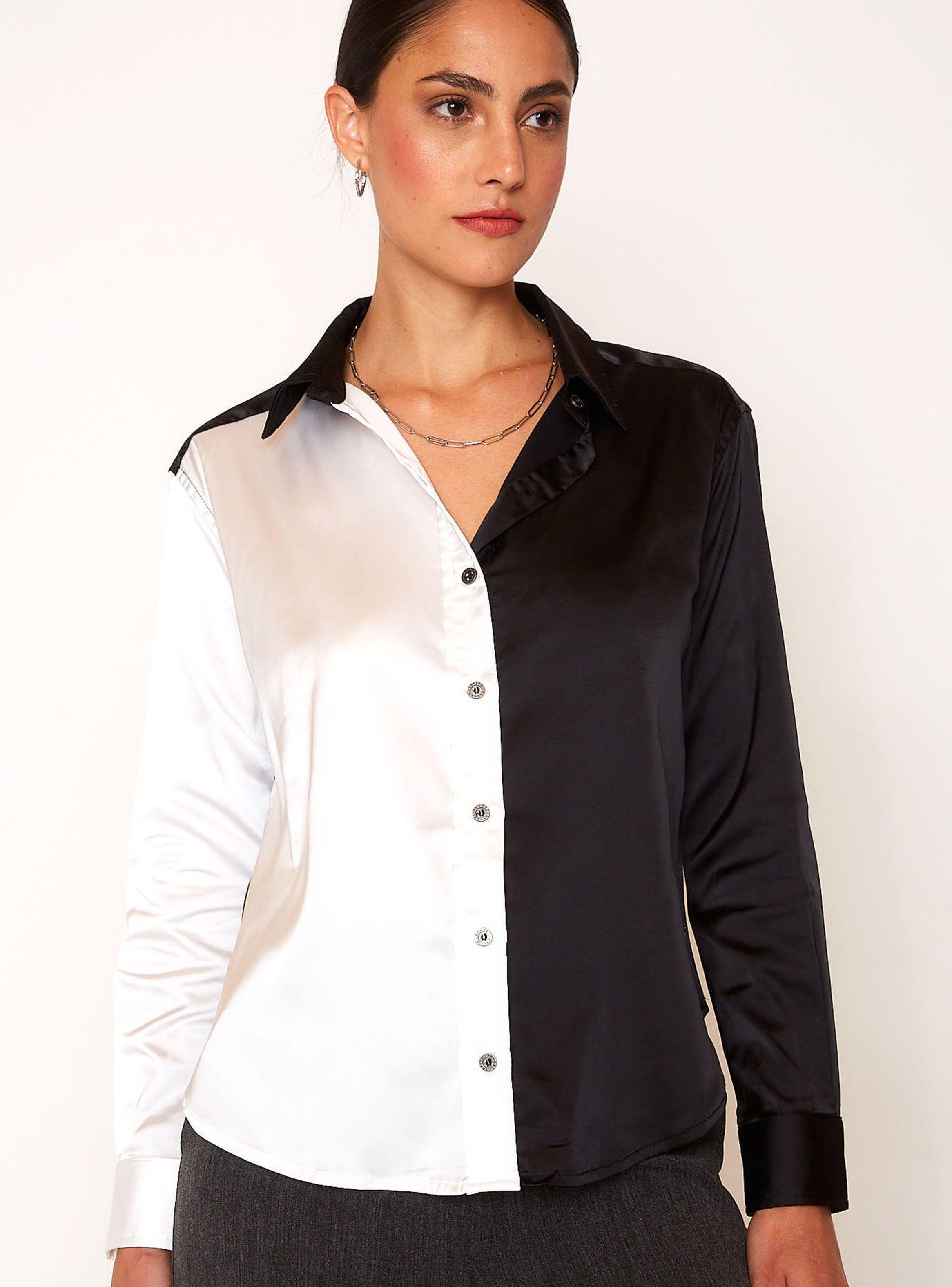 Blusa Martina Negro/Crudo-0