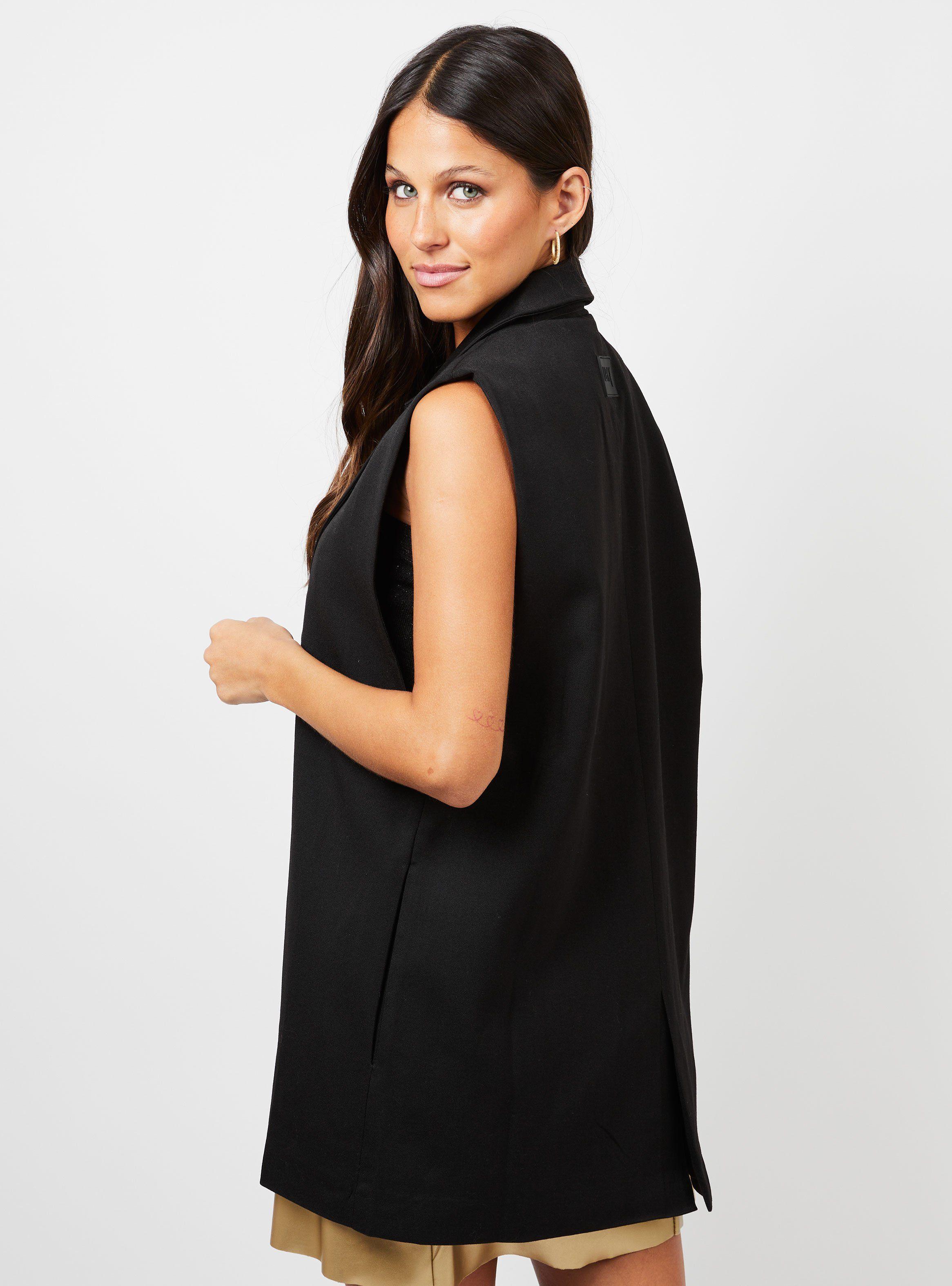 Blazer Sin Mangas Selena Negro-1