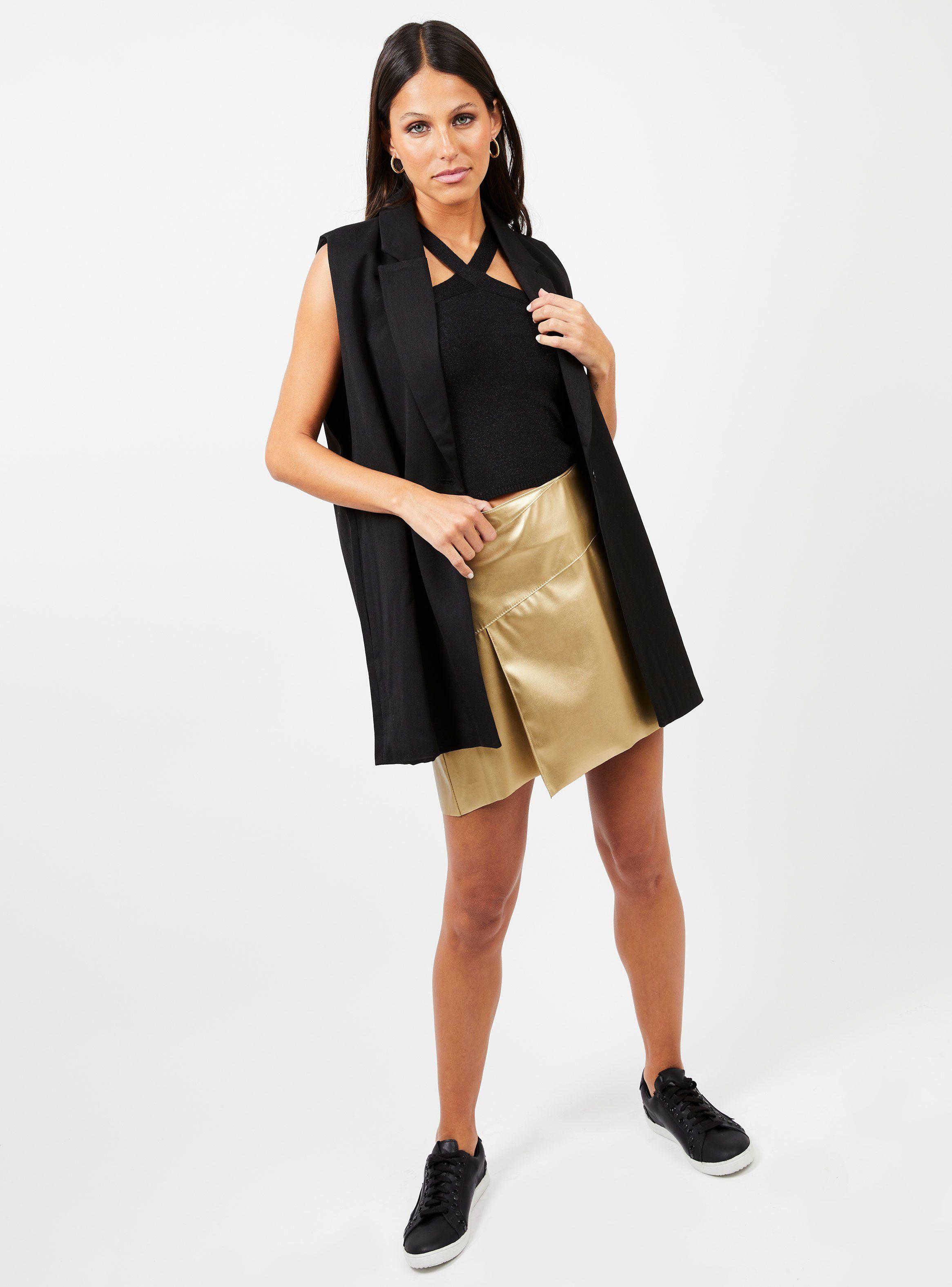 Blazer Sin Mangas Selena Negro-3